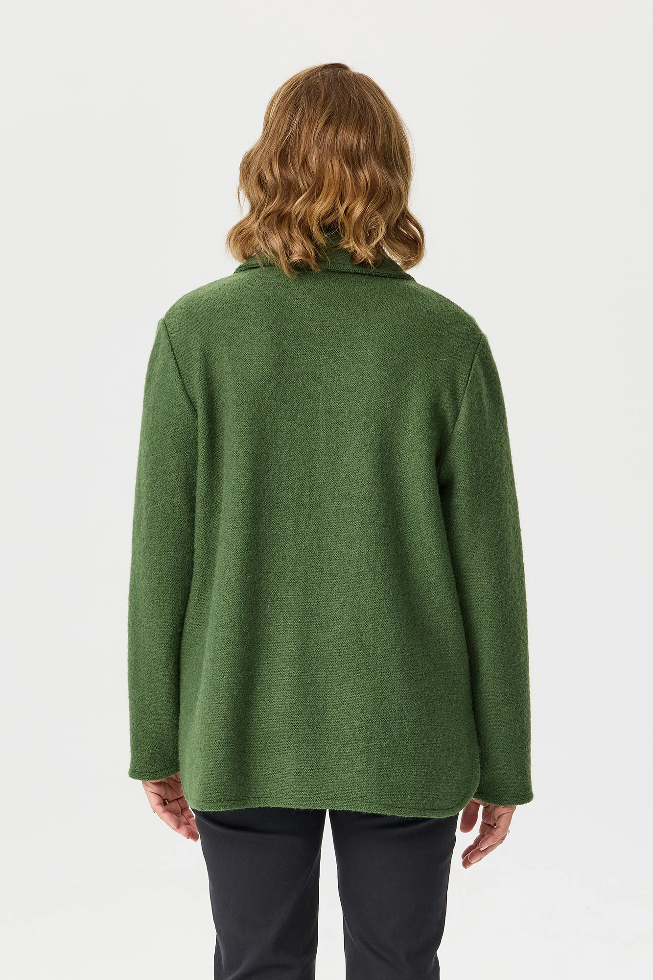 Aitken Boiled Wool Button Cardigan - Image 5