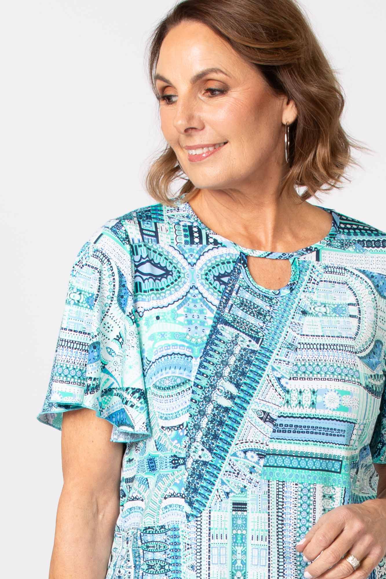 Araminta Flutter Sleeve Top - Image 2