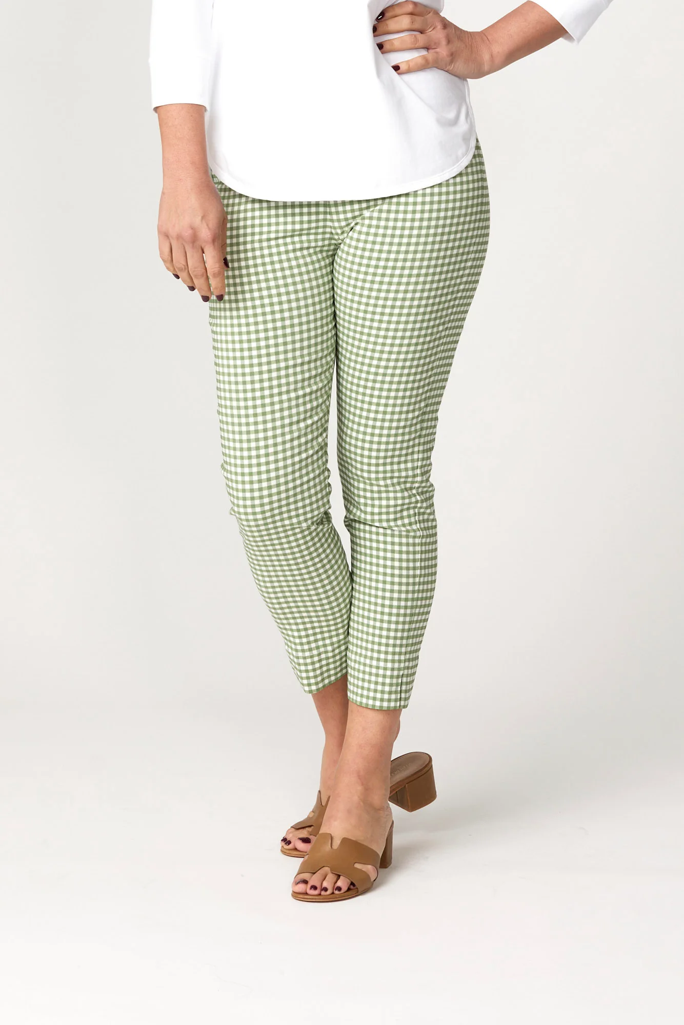 Bayside Check 7/8 Basque Pant