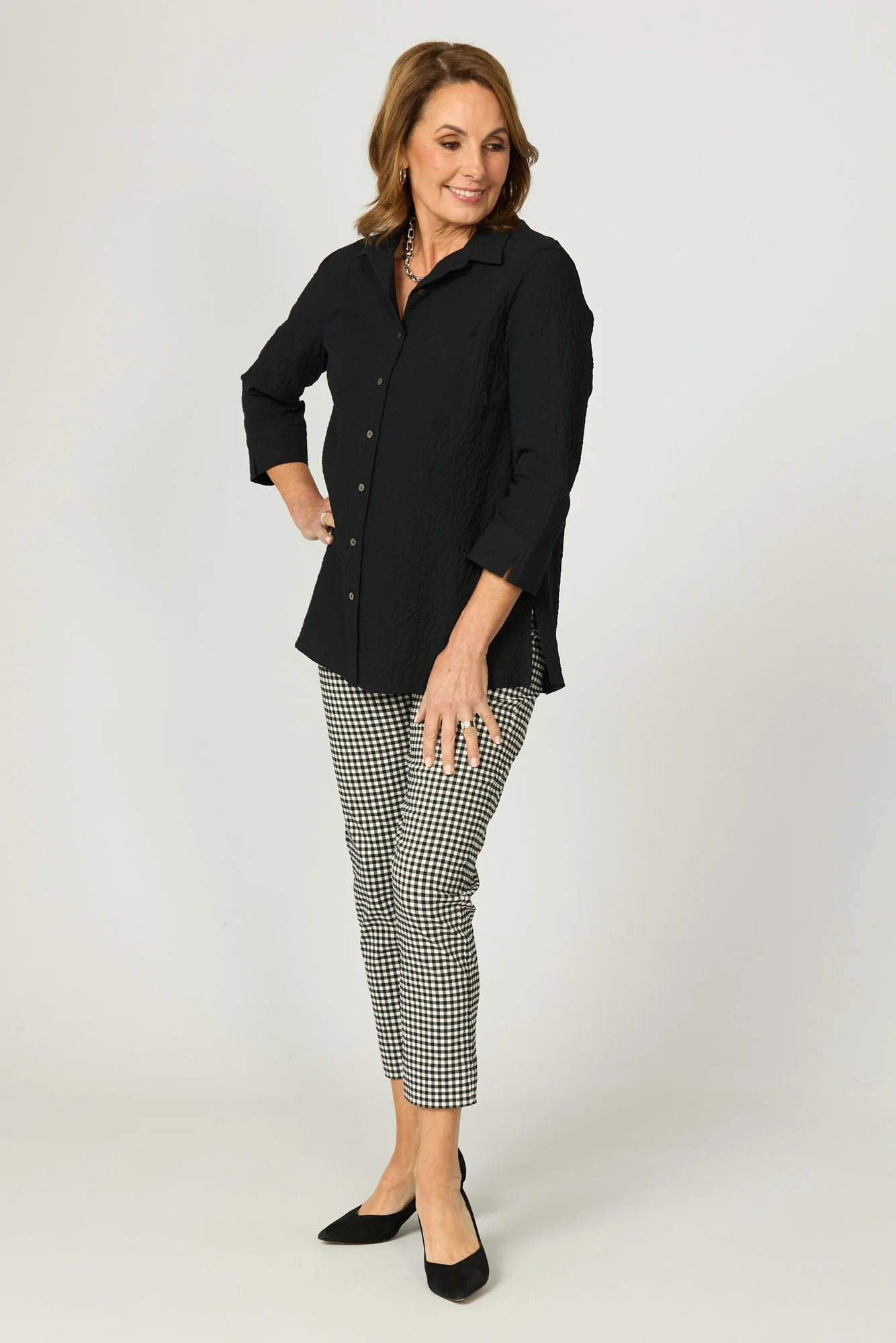 Bayside Check 7/8 Basque Pant - Image 5