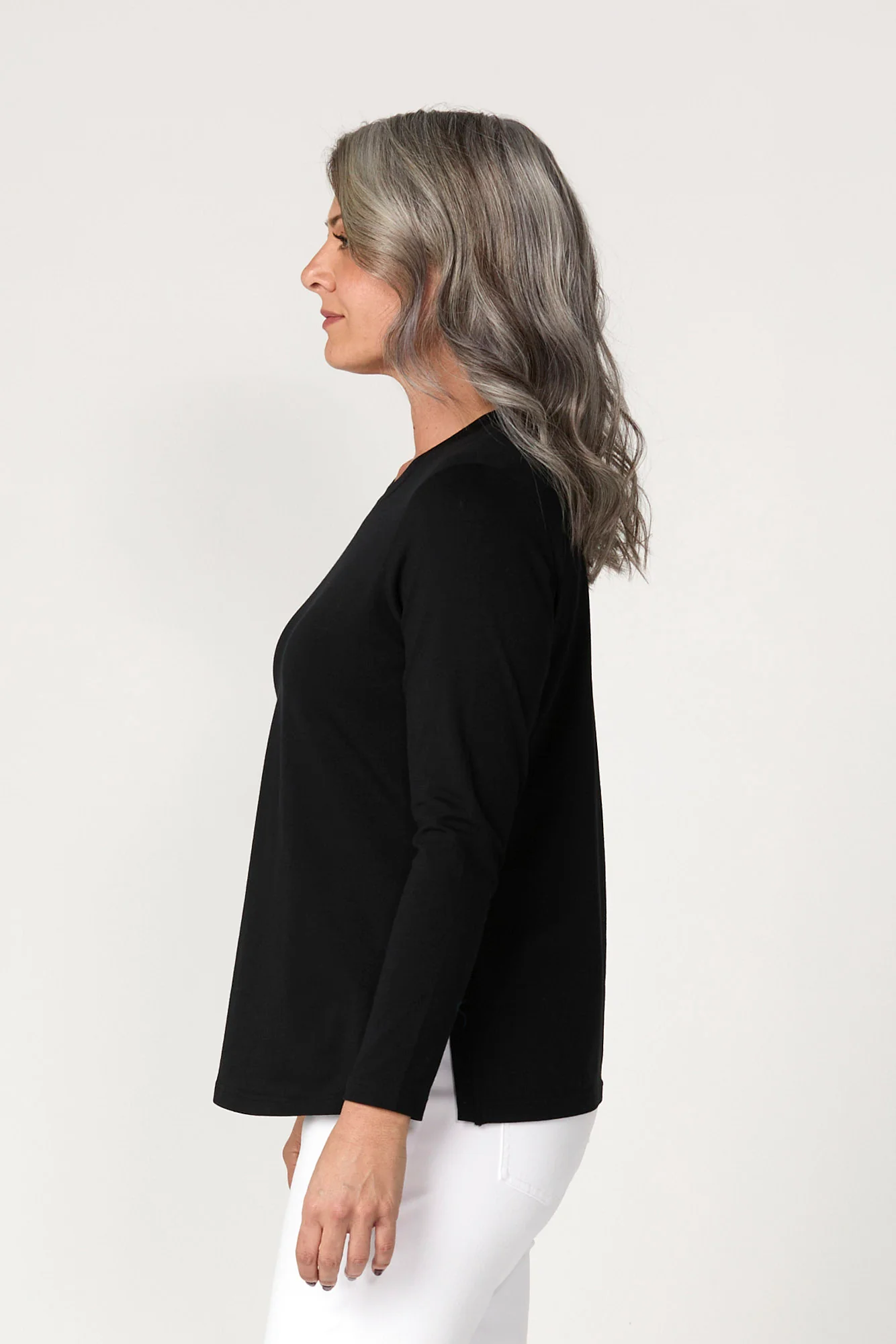 Baz Side Split Long Sleeve Top - Image 4