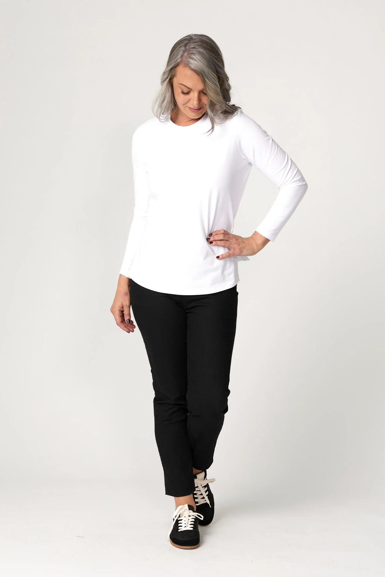 Baz Side Split Long Sleeve Top - Image 2