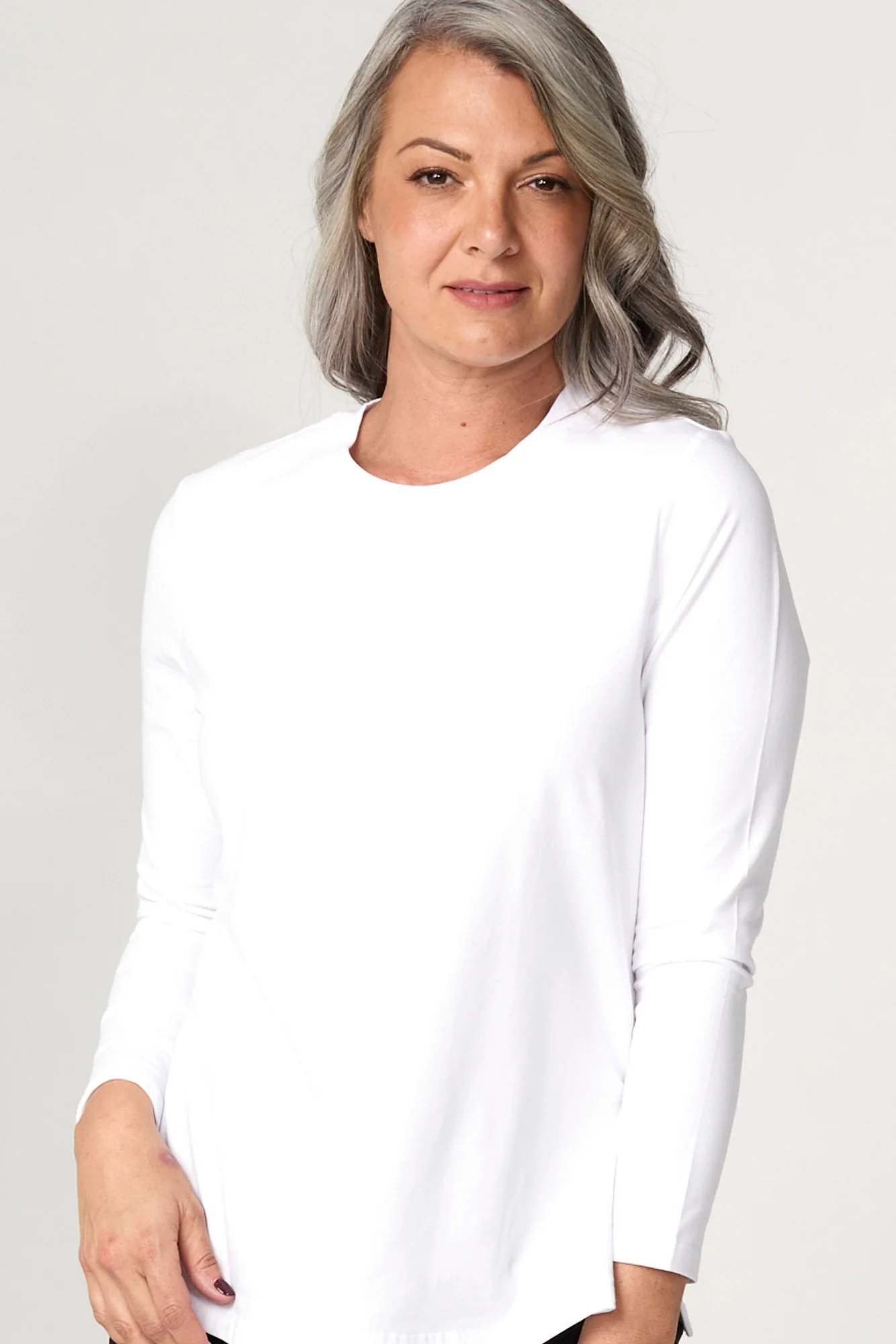 Baz Side Split Long Sleeve Top - Image 3