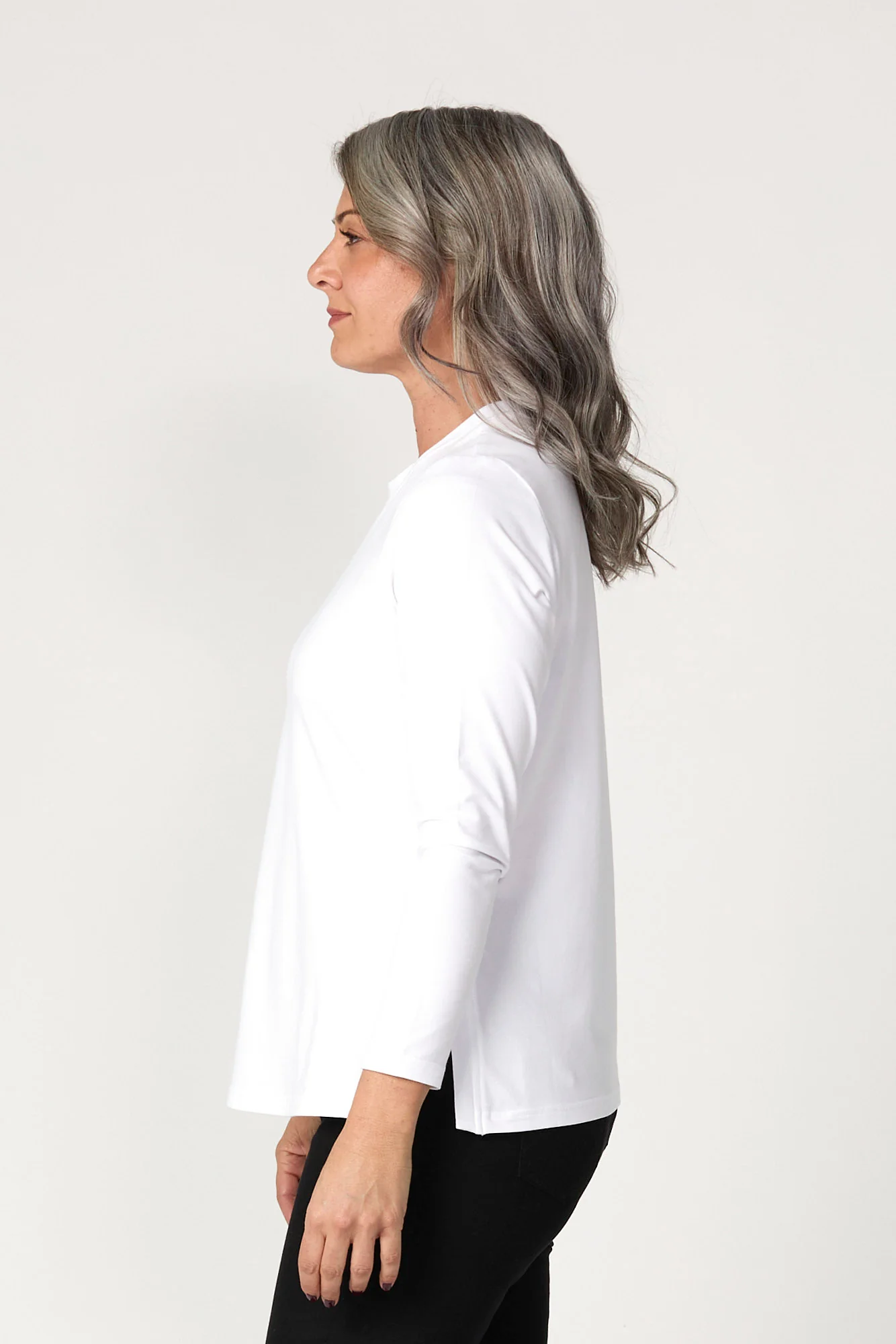 Baz Side Split Long Sleeve Top - Image 4