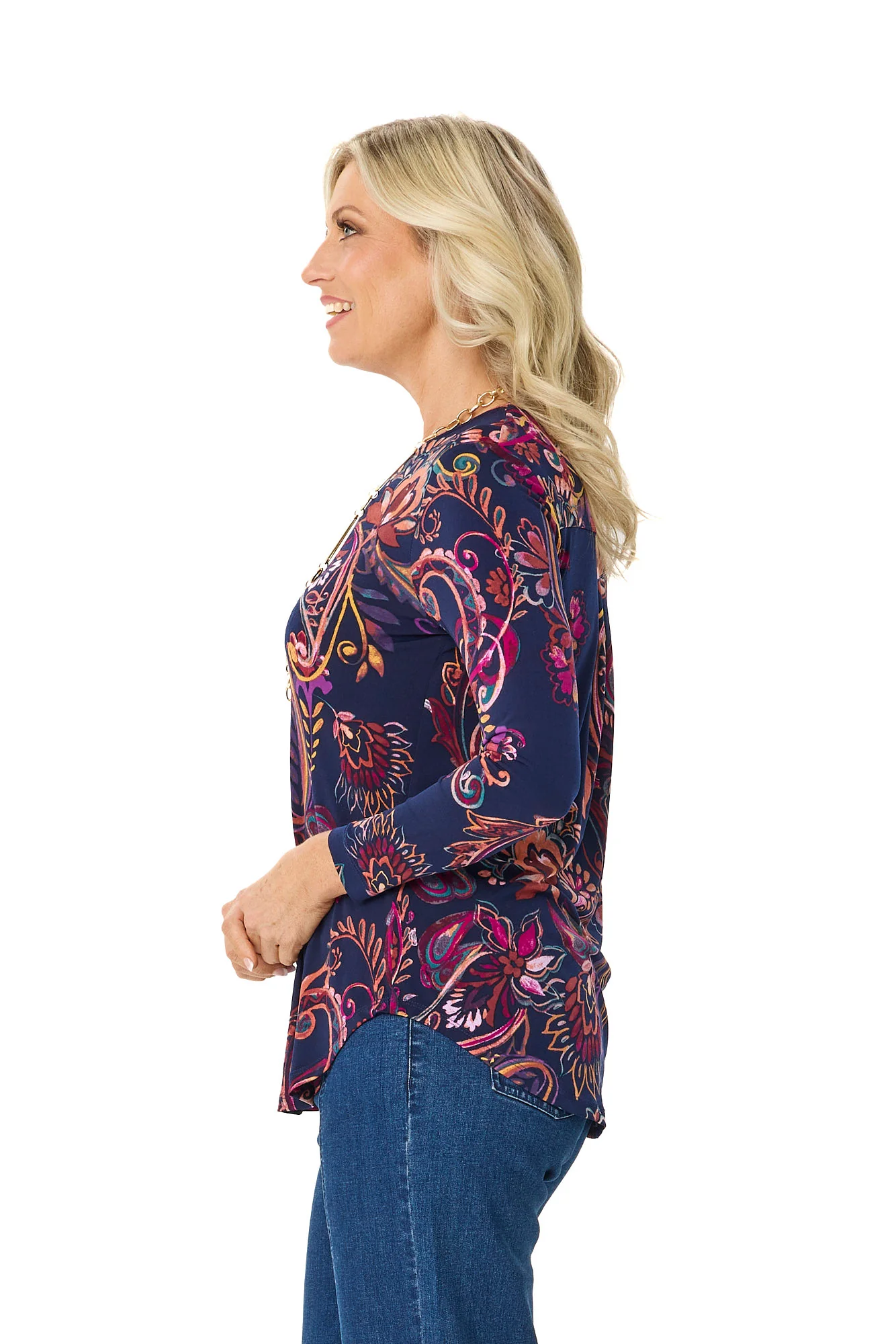 Bazaar Pleat Back Long Sleeve Top - Image 4