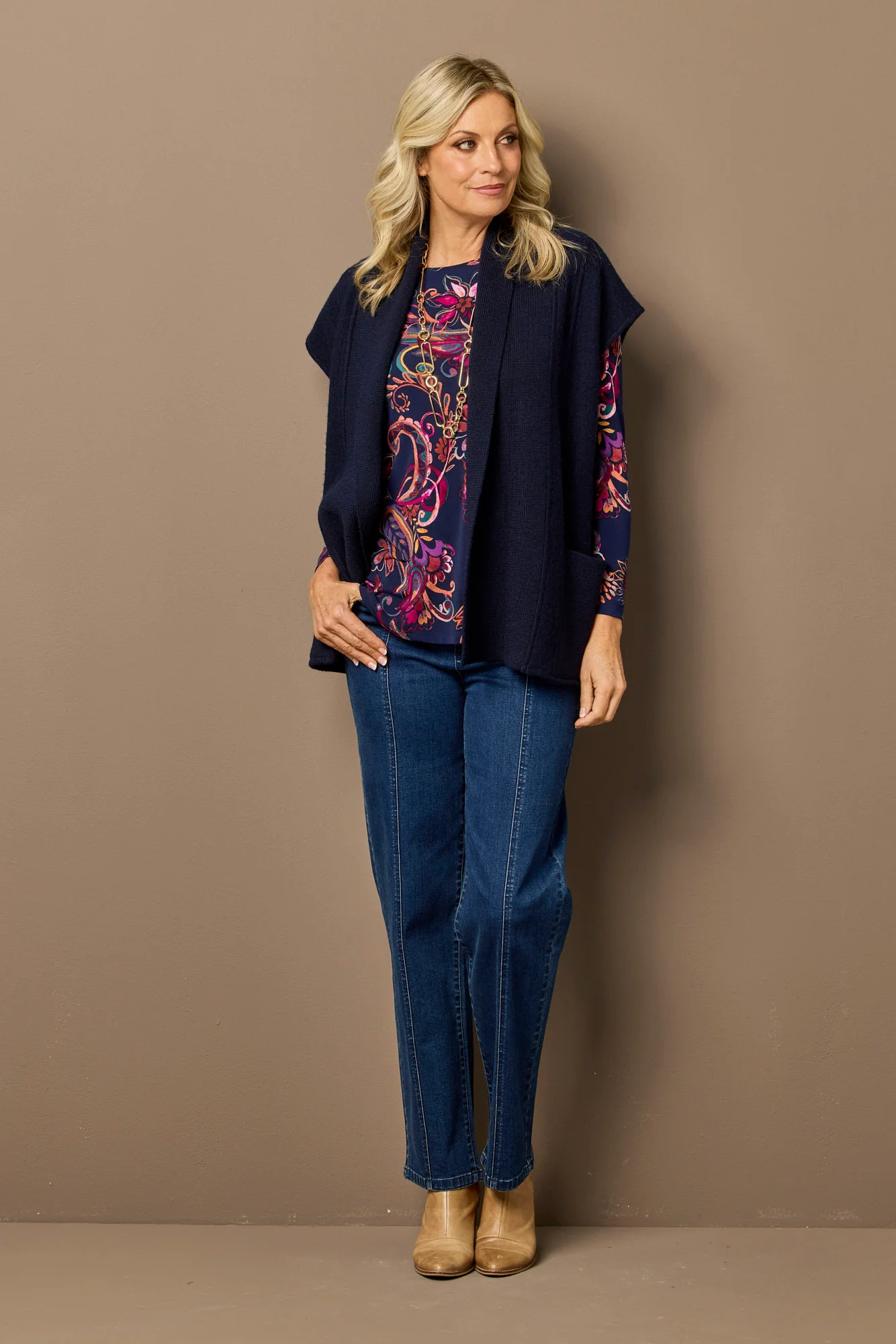 Bazaar Pleat Back Long Sleeve Top - Image 7