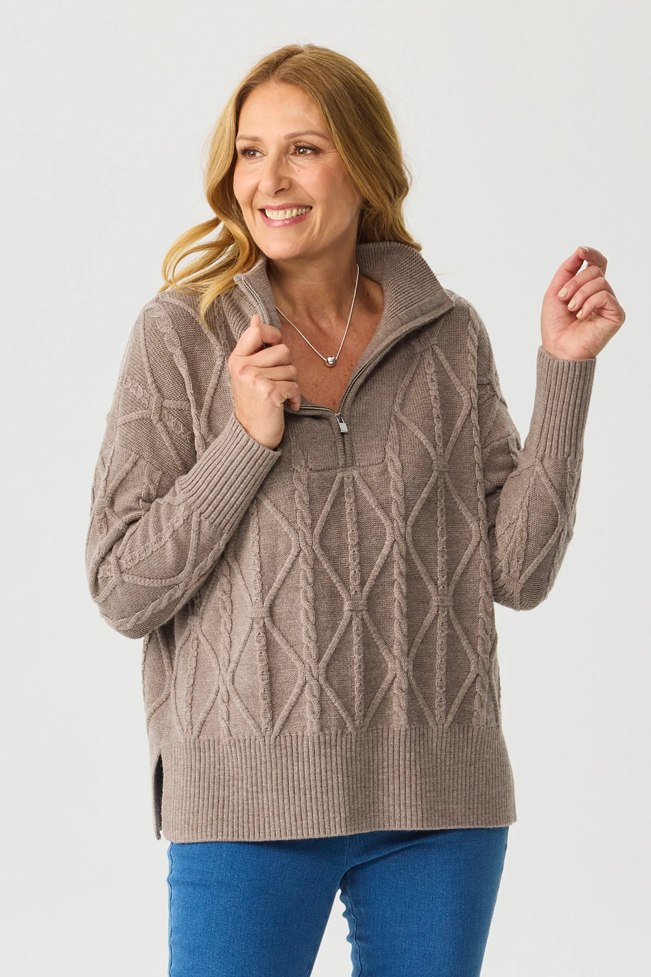 Beau 1/4 Zip Merino Sweater - Image 3