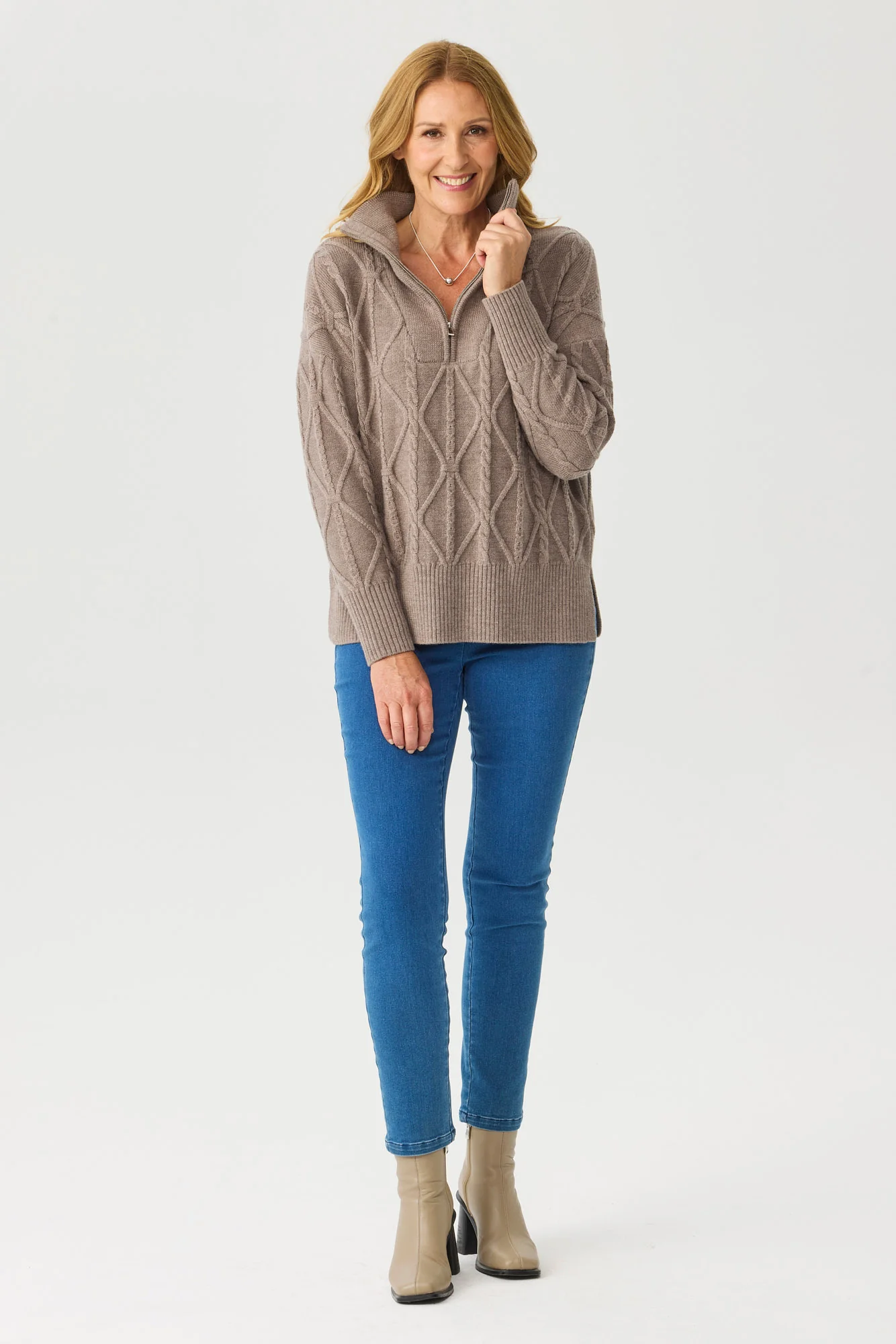 Beau 1/4 Zip Merino Sweater - Image 4