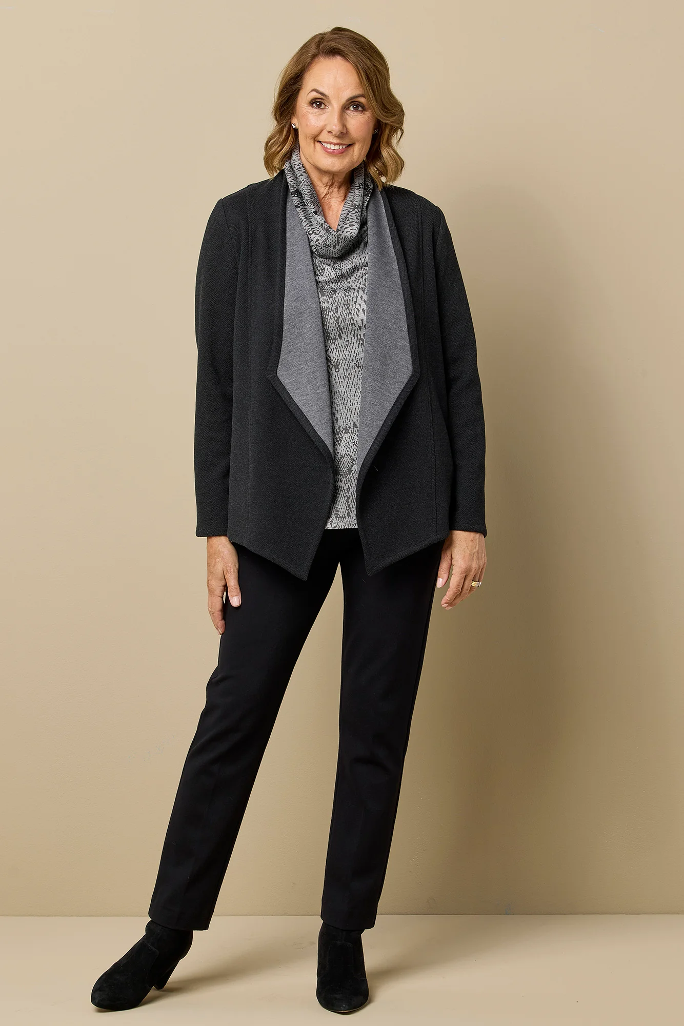 Belmont Cowl Neck Long Sleeve Top - Image 9