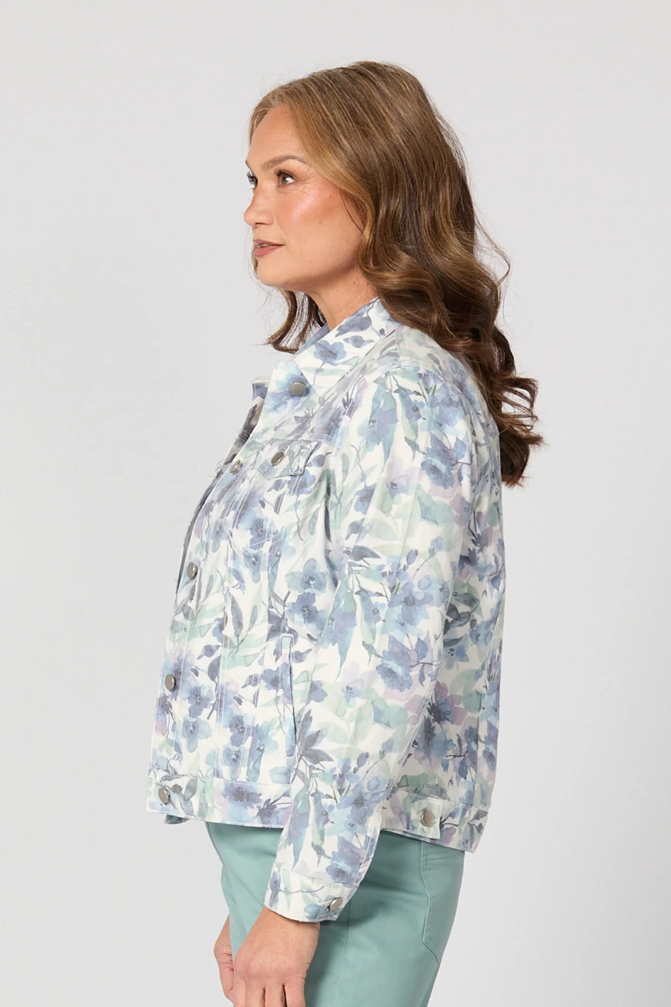 Blue Mood Print Jacket - Image 5