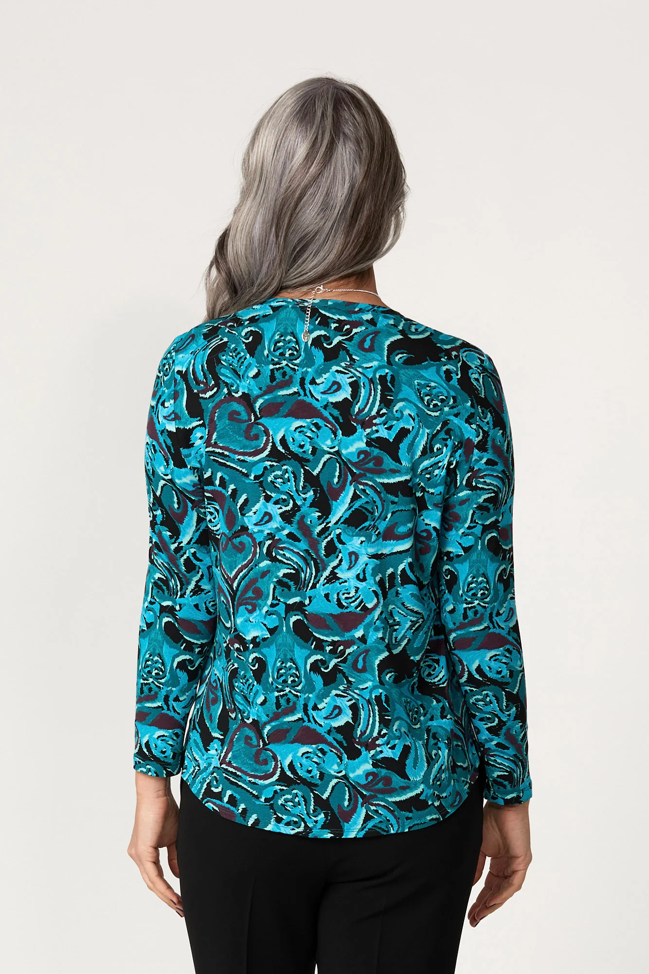 Bocelli Print Long Sleeve Top - Image 5