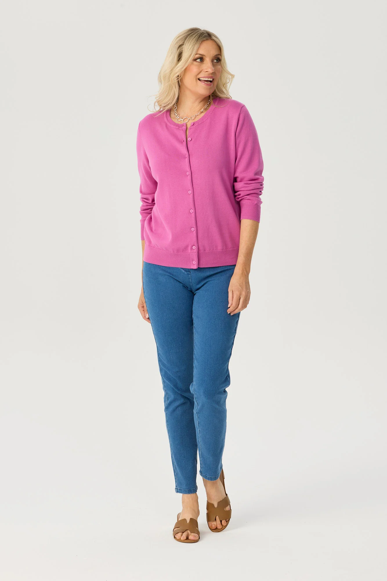 Brady Button Up Long Sleeve Cardigan - Image 3
