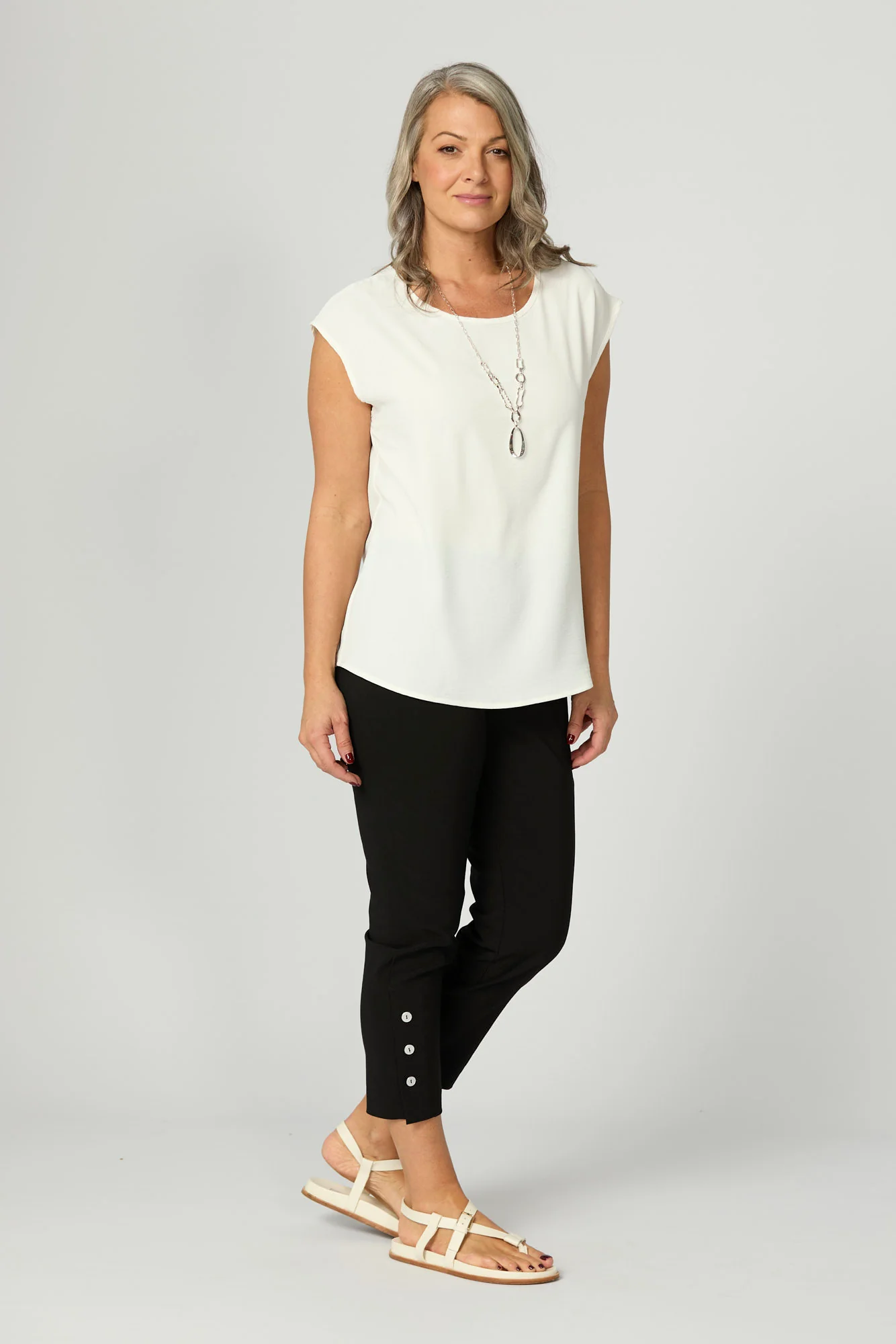 Chaucer 7/8 Button Hem Pant - Image 6