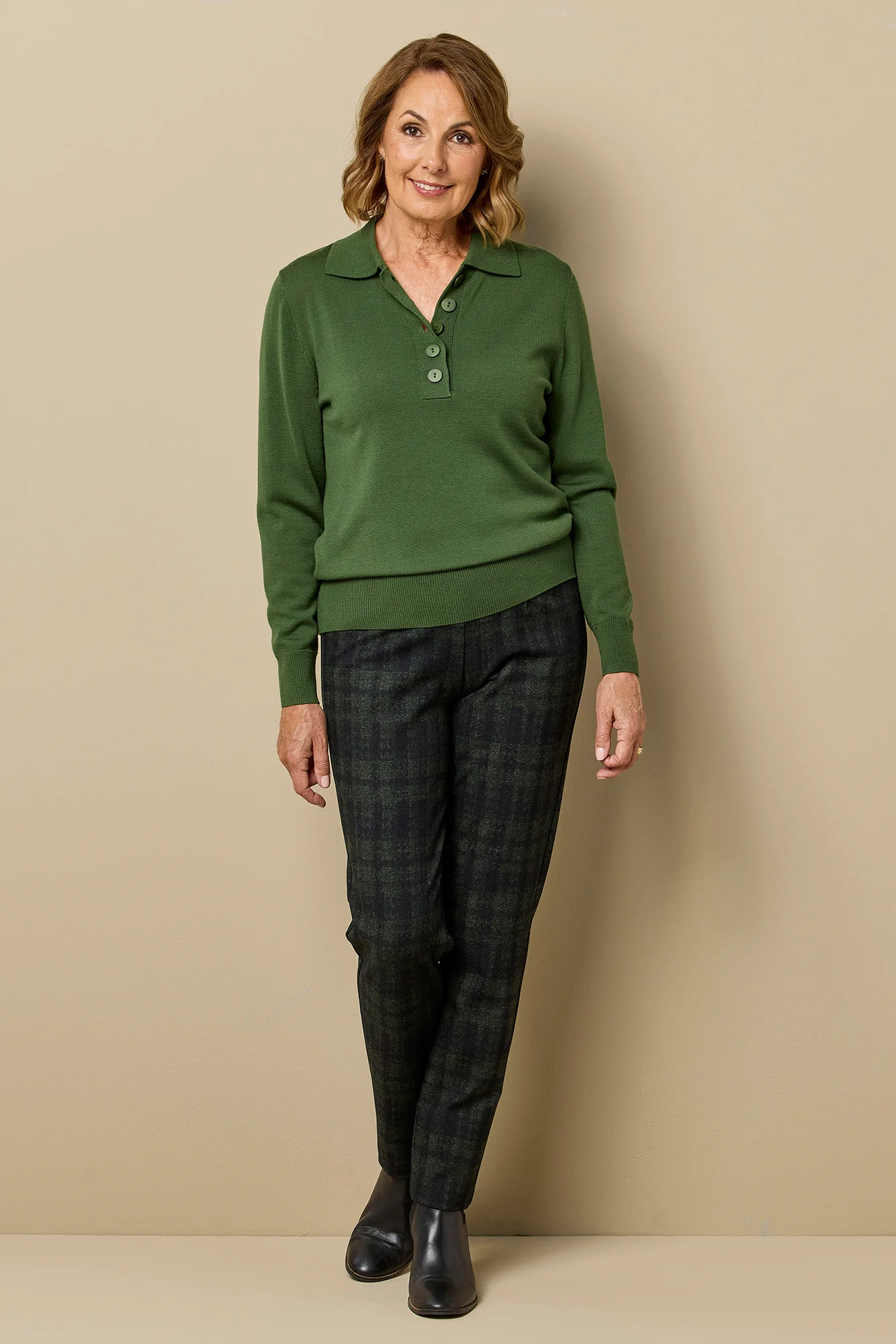 Chester Check Slim Leg Pant - Image 2