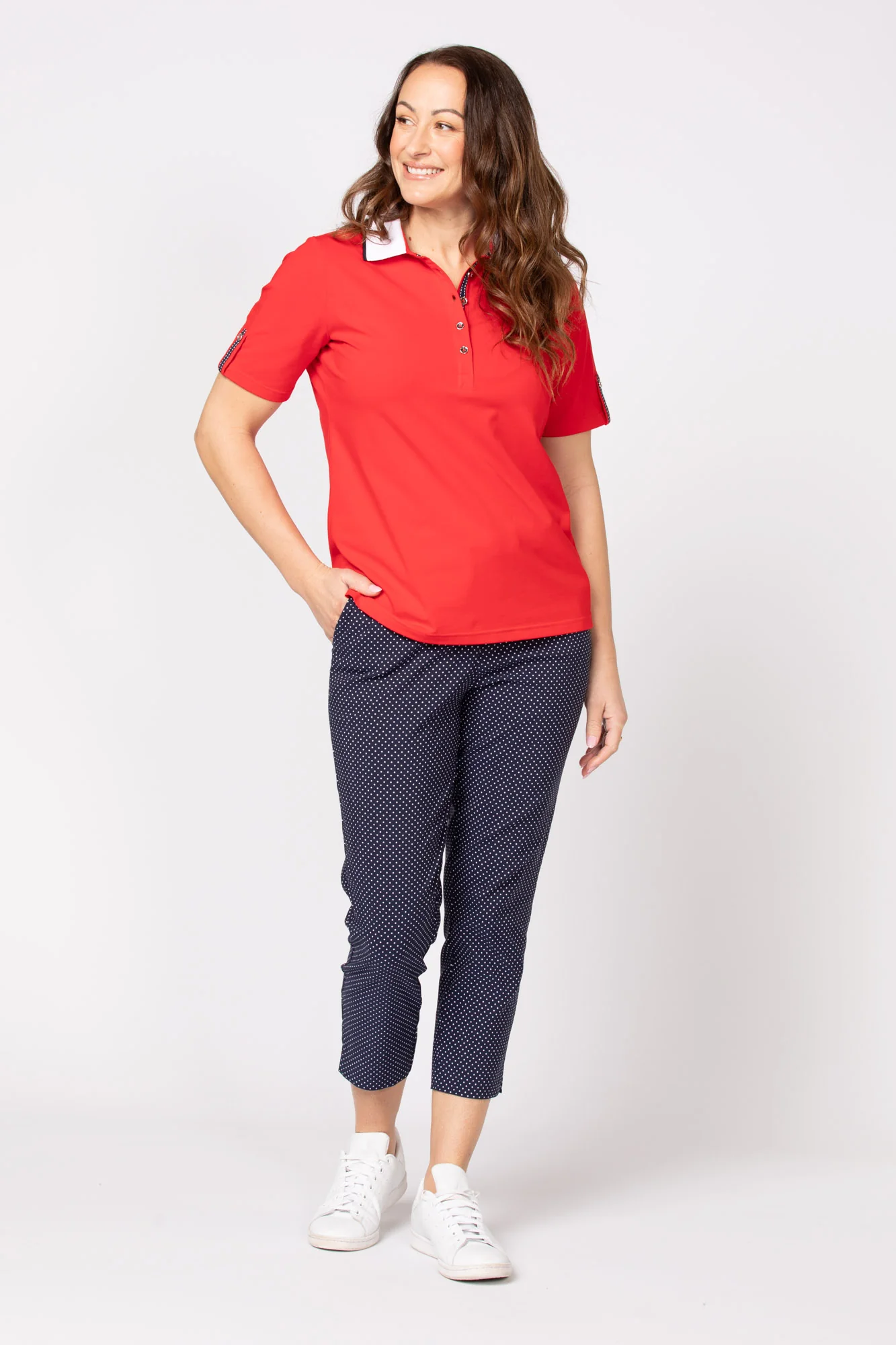 Clubhouse Short Sleeve Tab Polo Top - Image 3