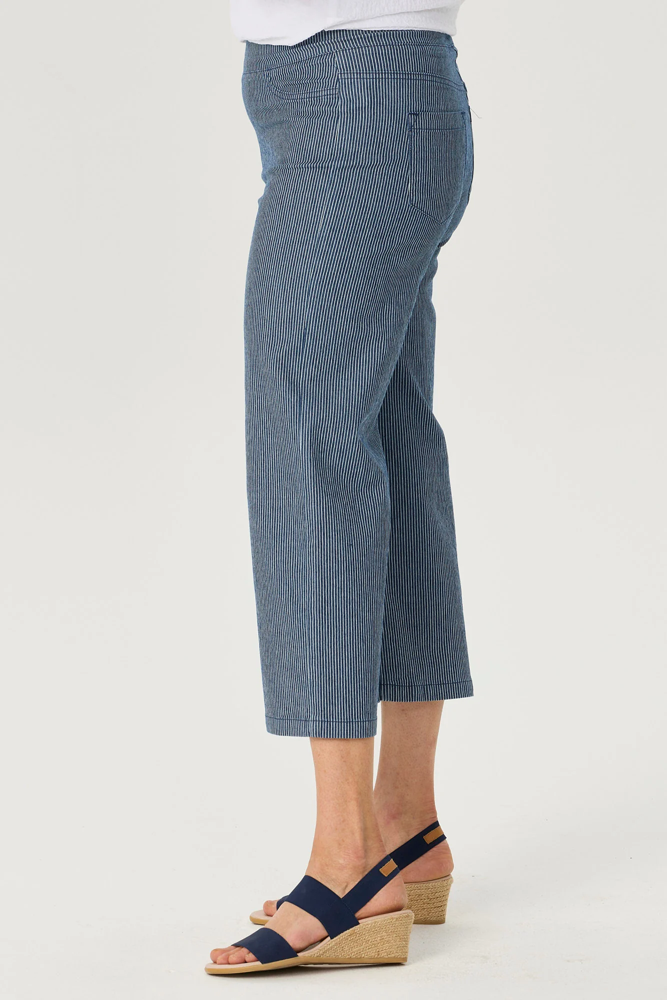 Coastal Stripe Stretch 7/8 Pant - Image 4