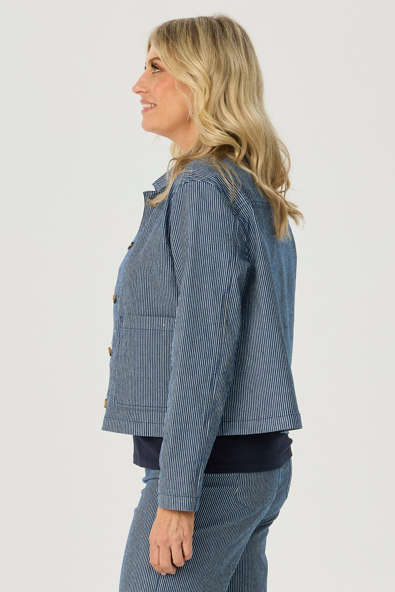 Coastal Stripe Stretch Jacket - Image 6