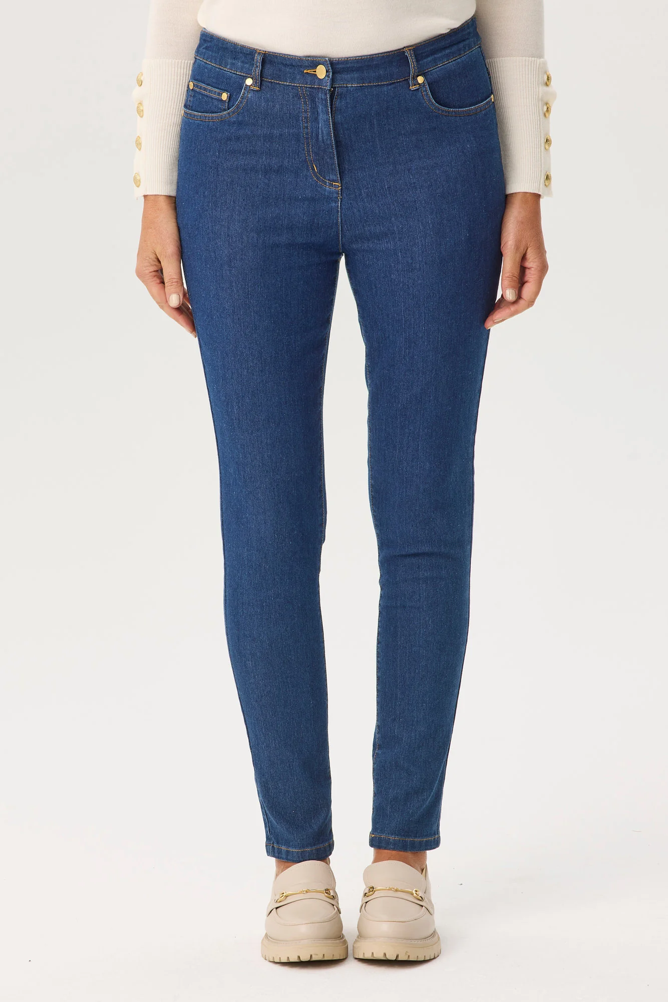 Code Zip Front Narrow Leg Jean - Image 3