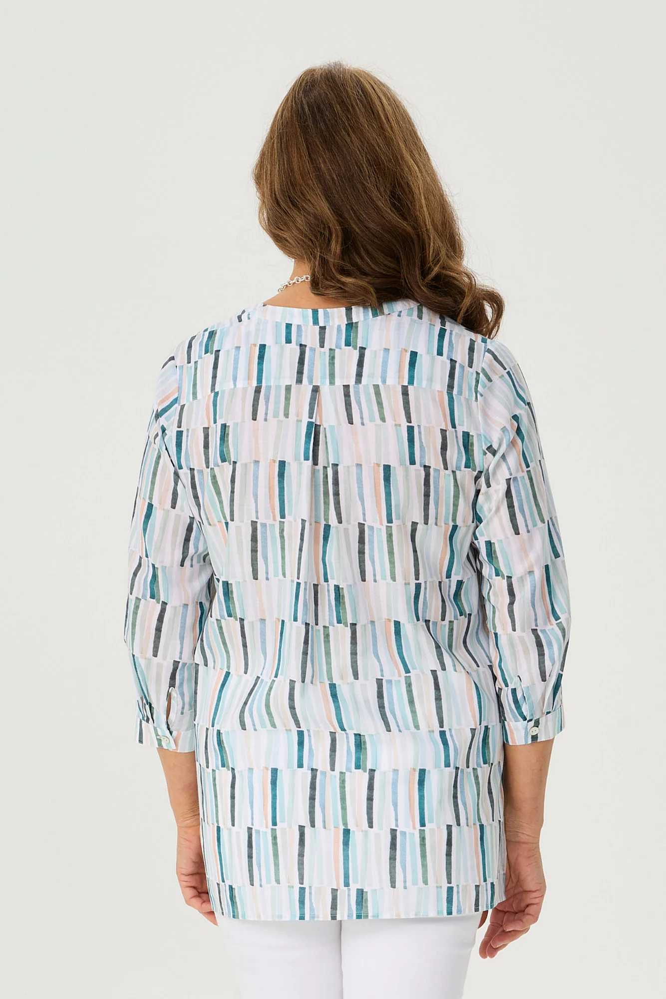 Como 3/4 Sleeve Open Neck Shirt - Image 4