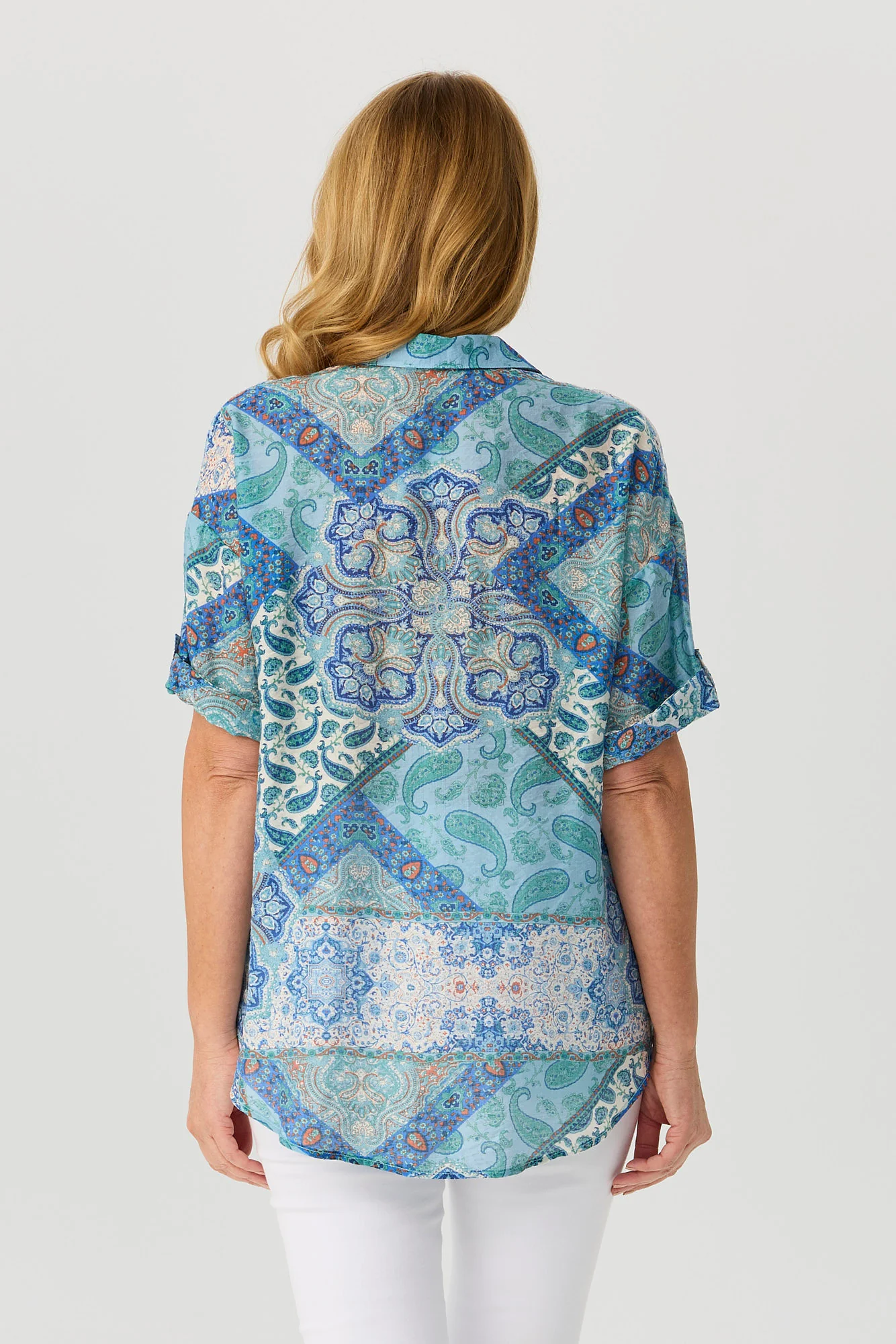 Corfu Skies Relaxed Short Sleeve Shirt - Image 5