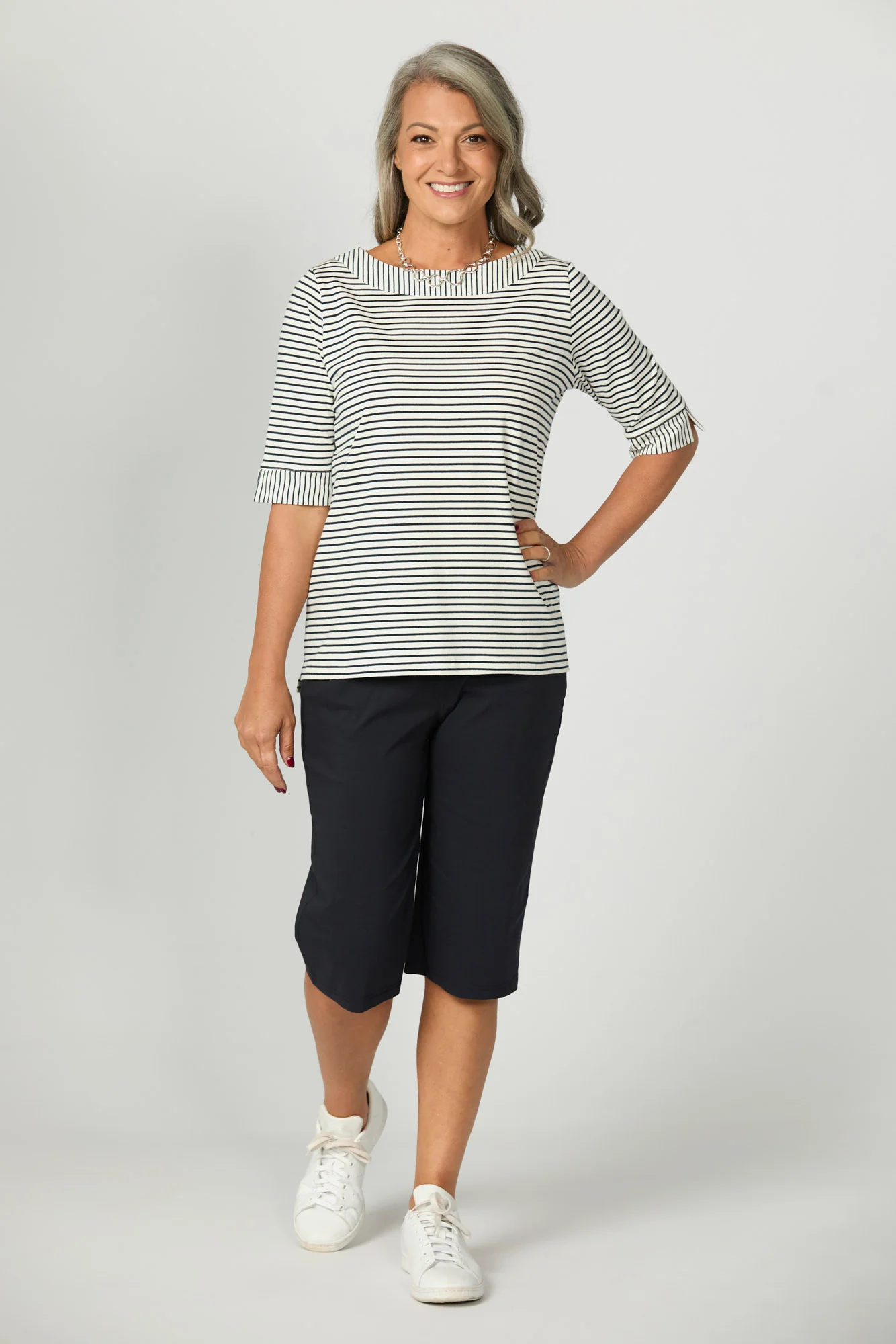 Corsa Stripe Elbow Sleeve Tee - Image 4