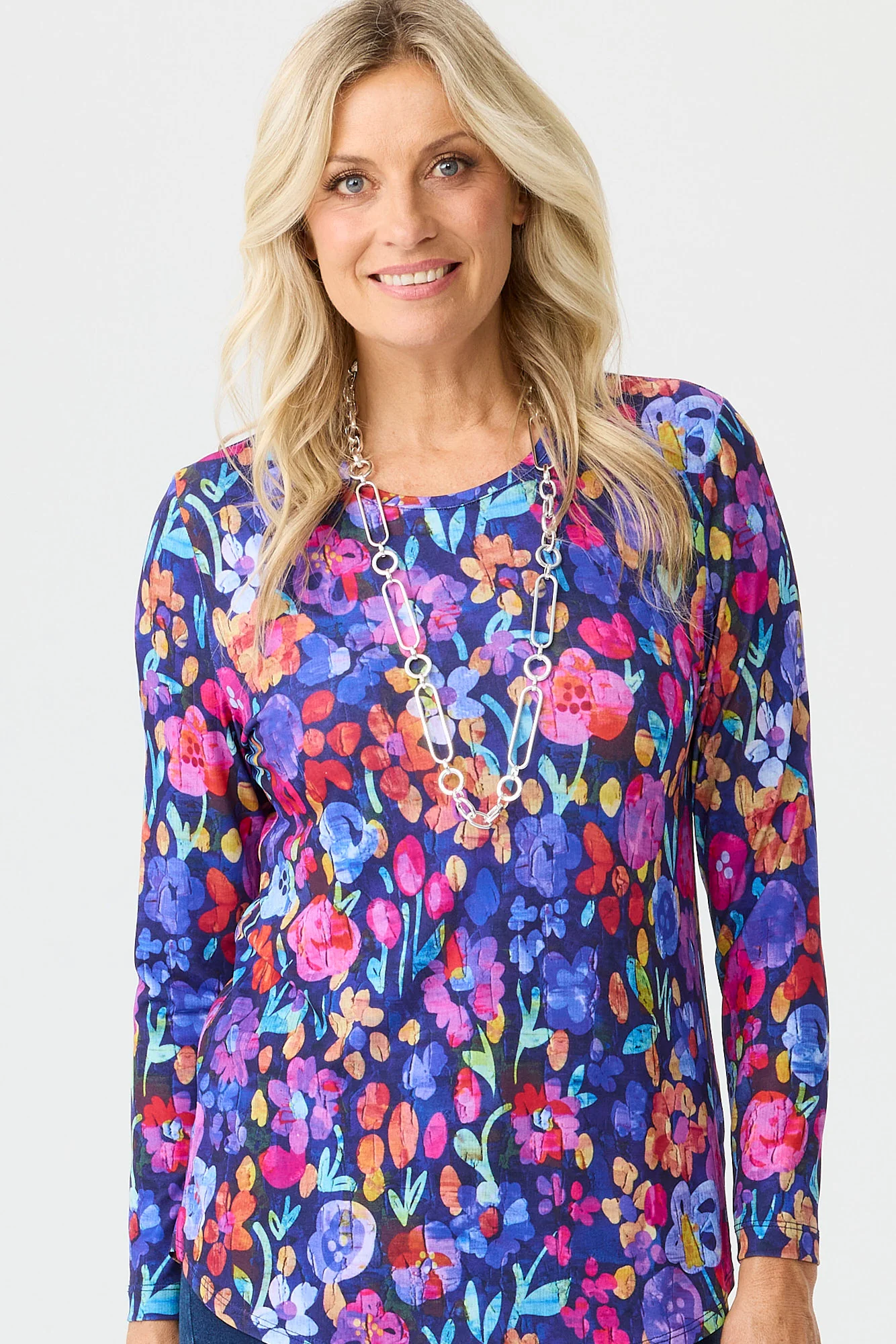 Coventry Print Long Sleeve Top - Image 3