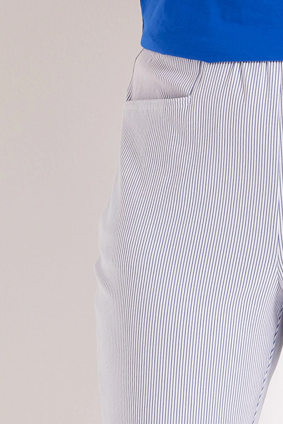 Dani Stripe Crop Pant W/ Buttons - Image 5