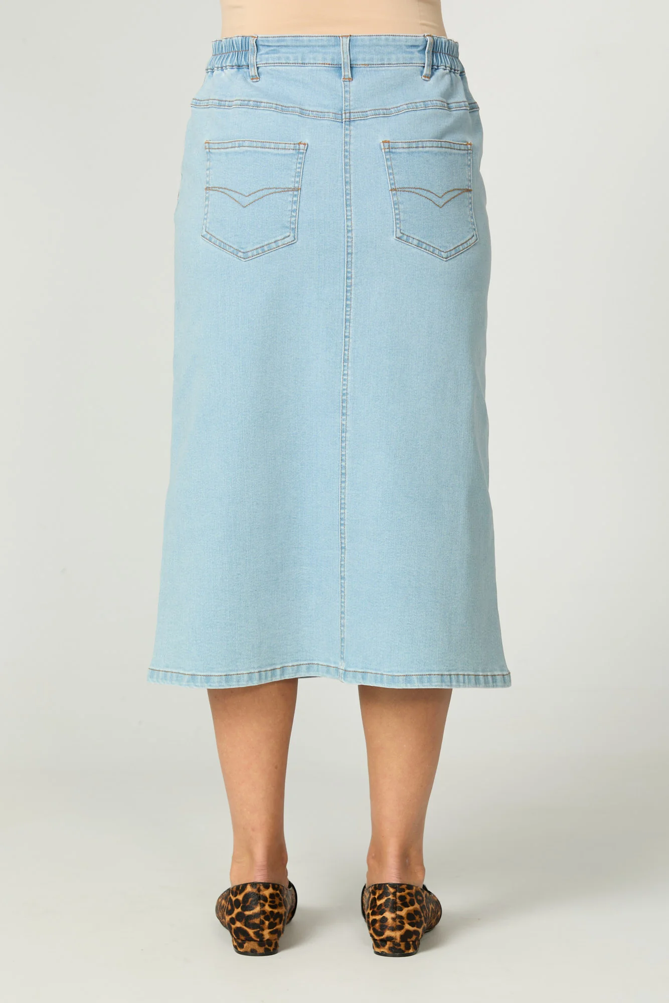 Denim A-line Skirt - Image 2
