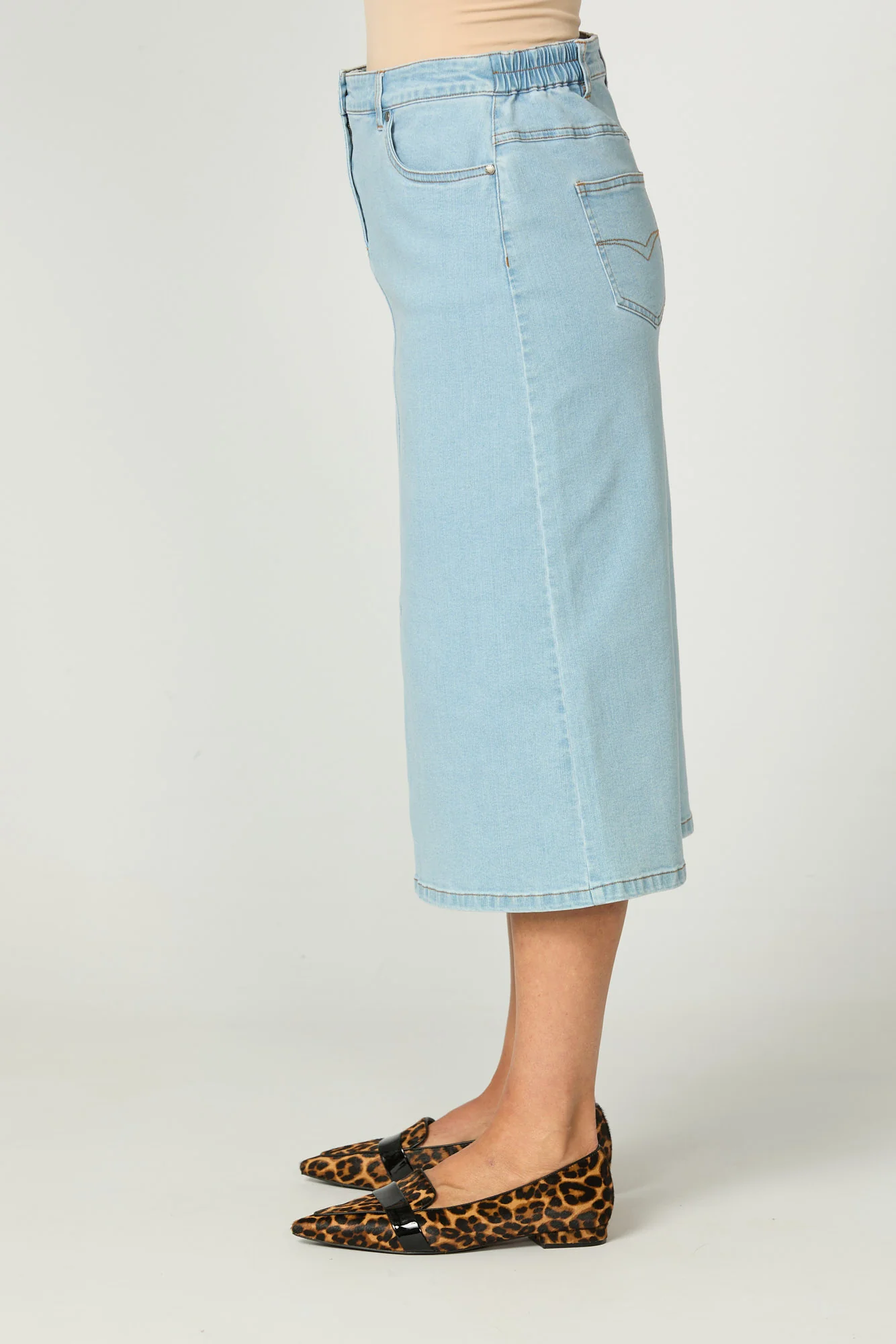 Denim A-line Skirt - Image 3