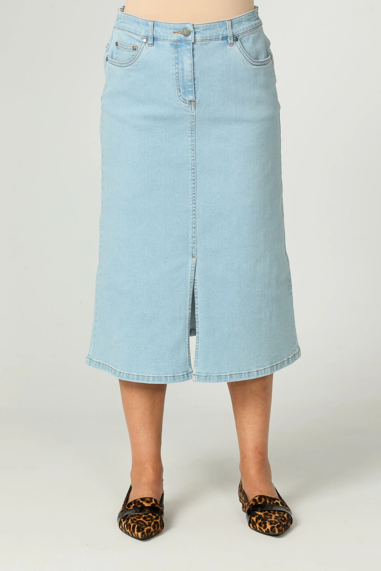 Denim A-line Skirt - Image 4