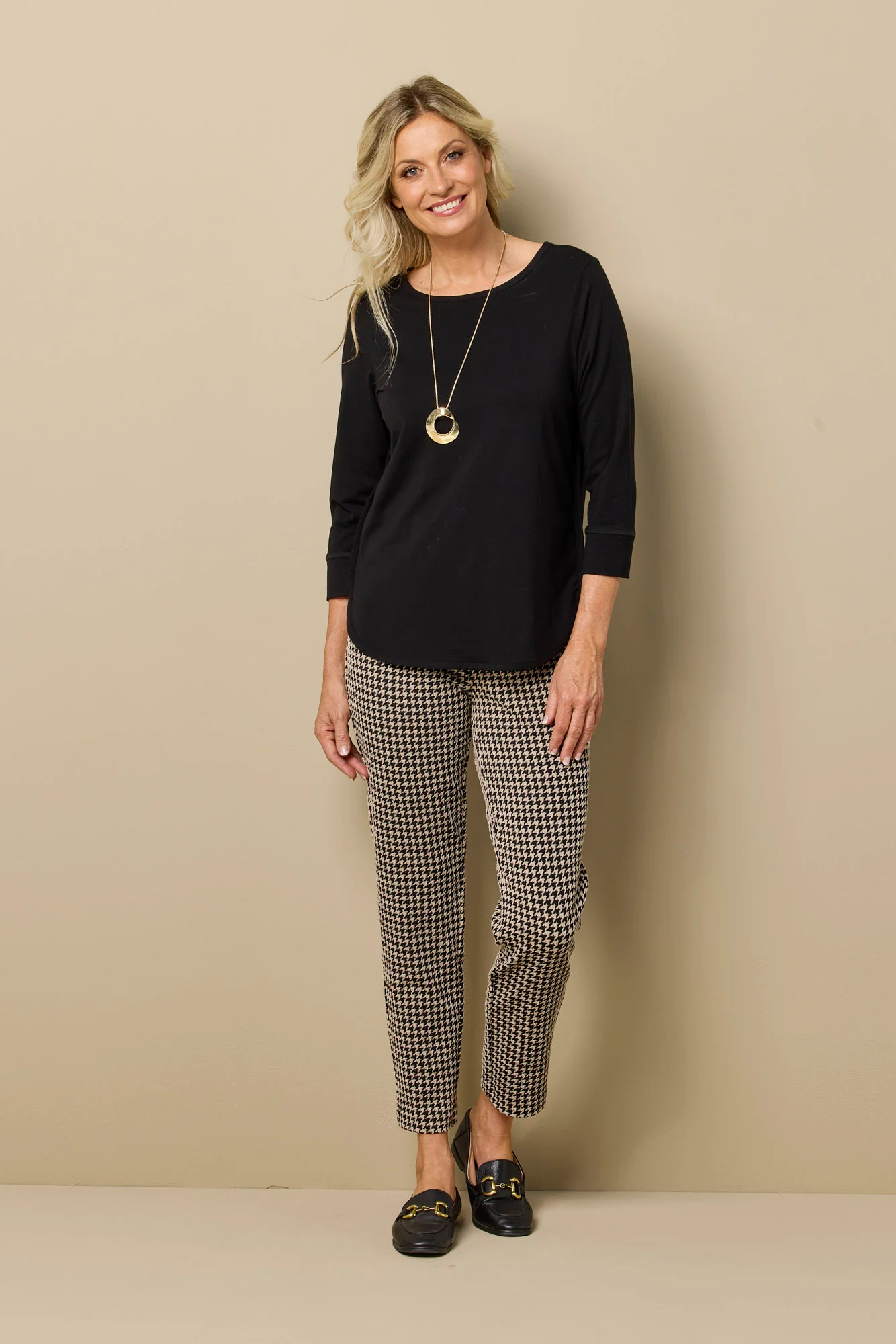 Derby Check Stretch 7/8 Pant - Image 2
