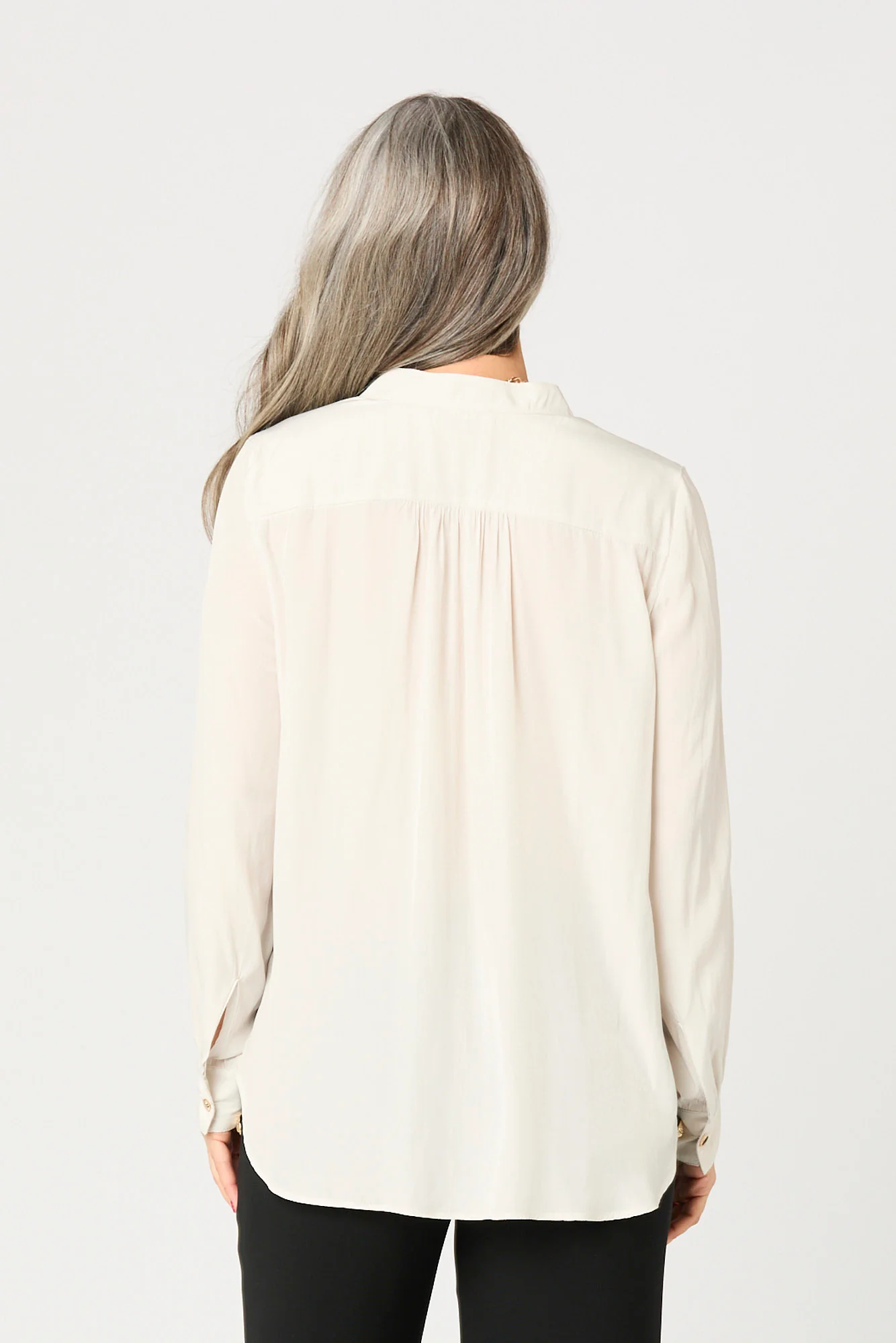 Desire V Neck Popover Blouse - Image 2