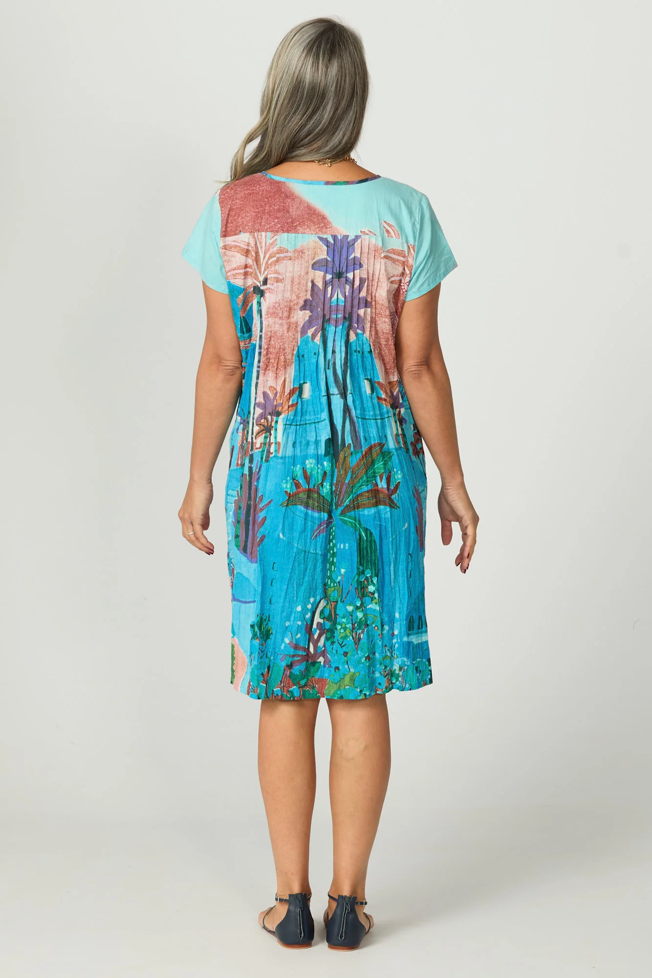 Easy Fit Short Sleeve Dress - Image 2