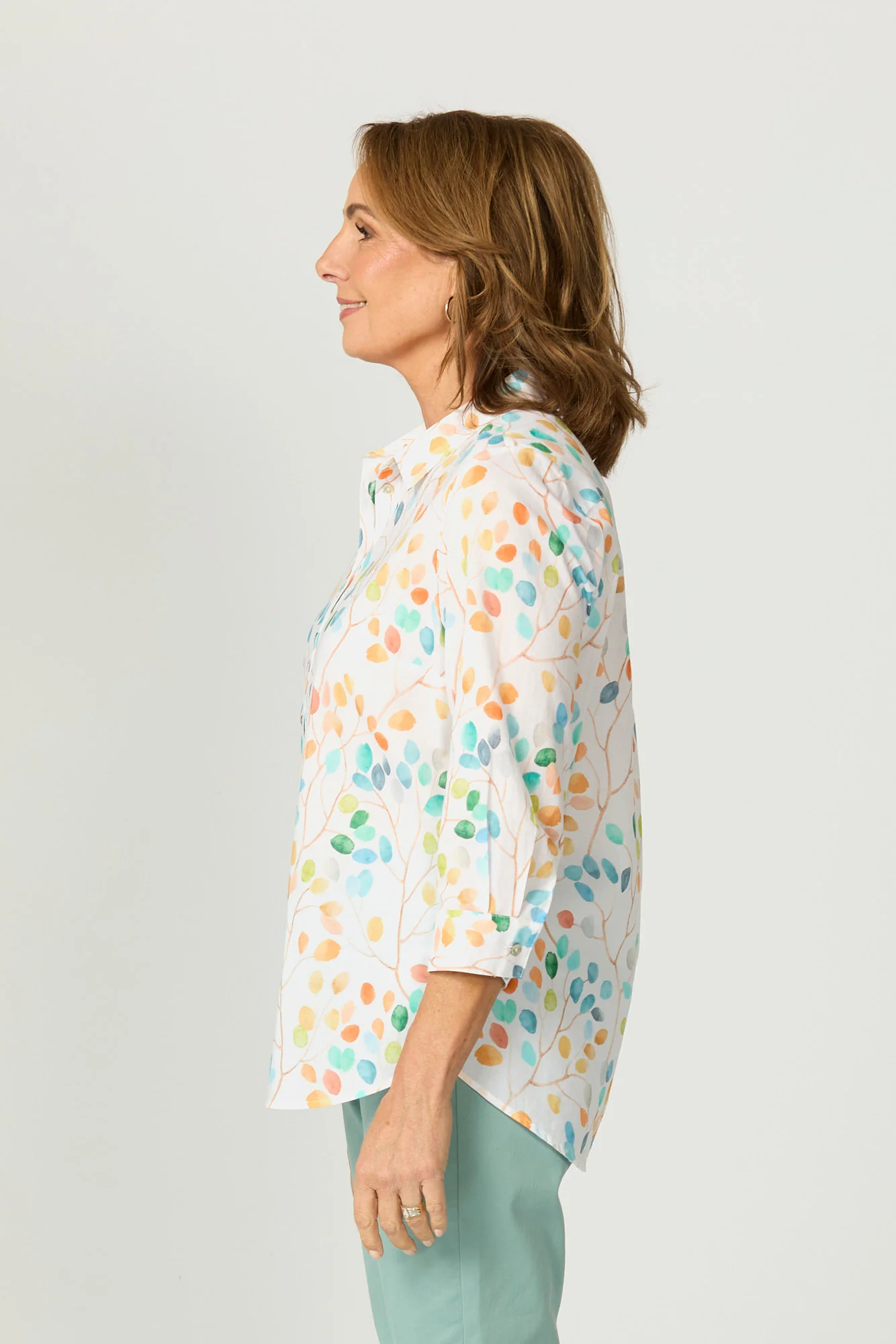 Eden 3/4 Sleeve Print Shirt - Image 4