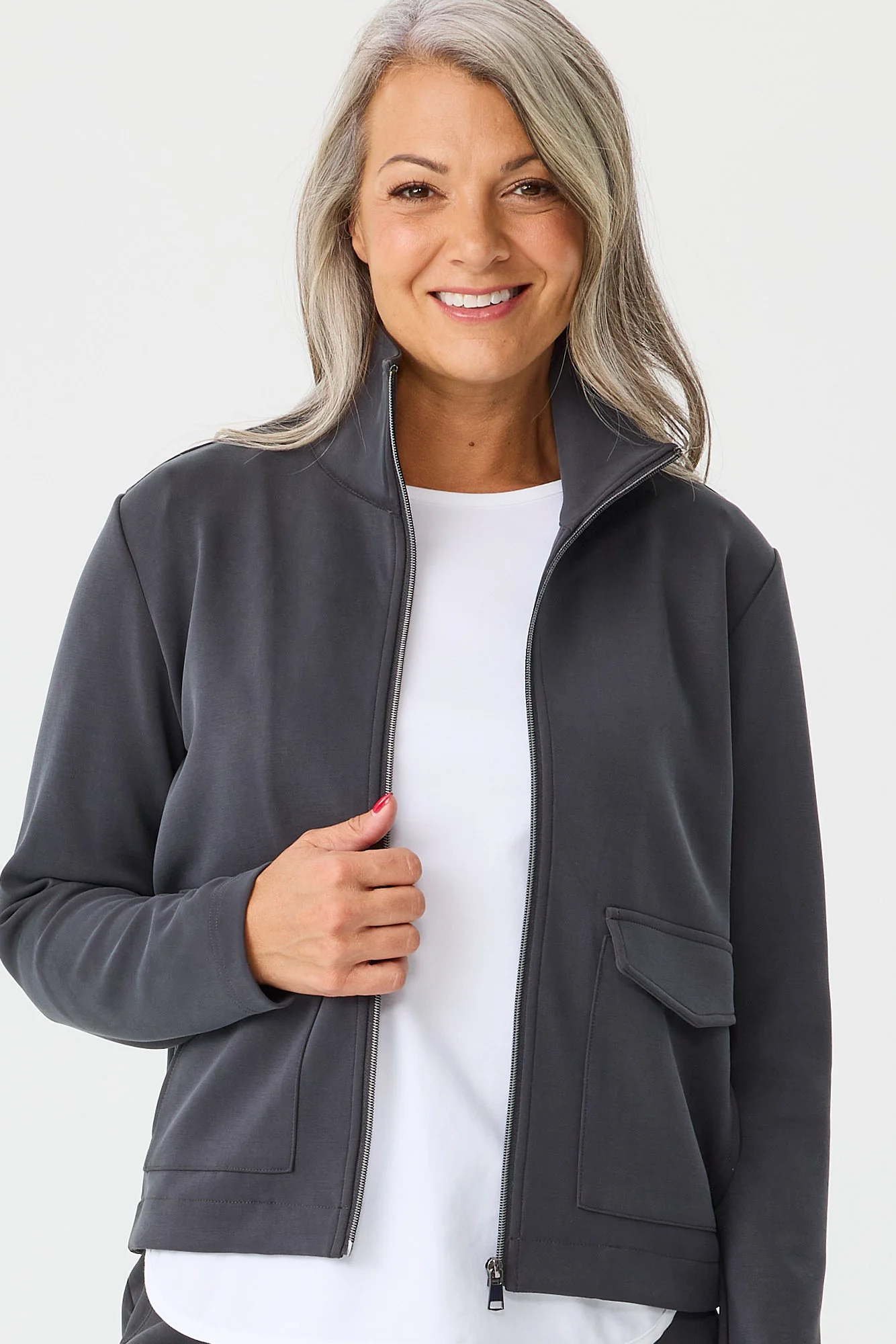 Elite Zip Up Patch Pocket Jacket - Image 3