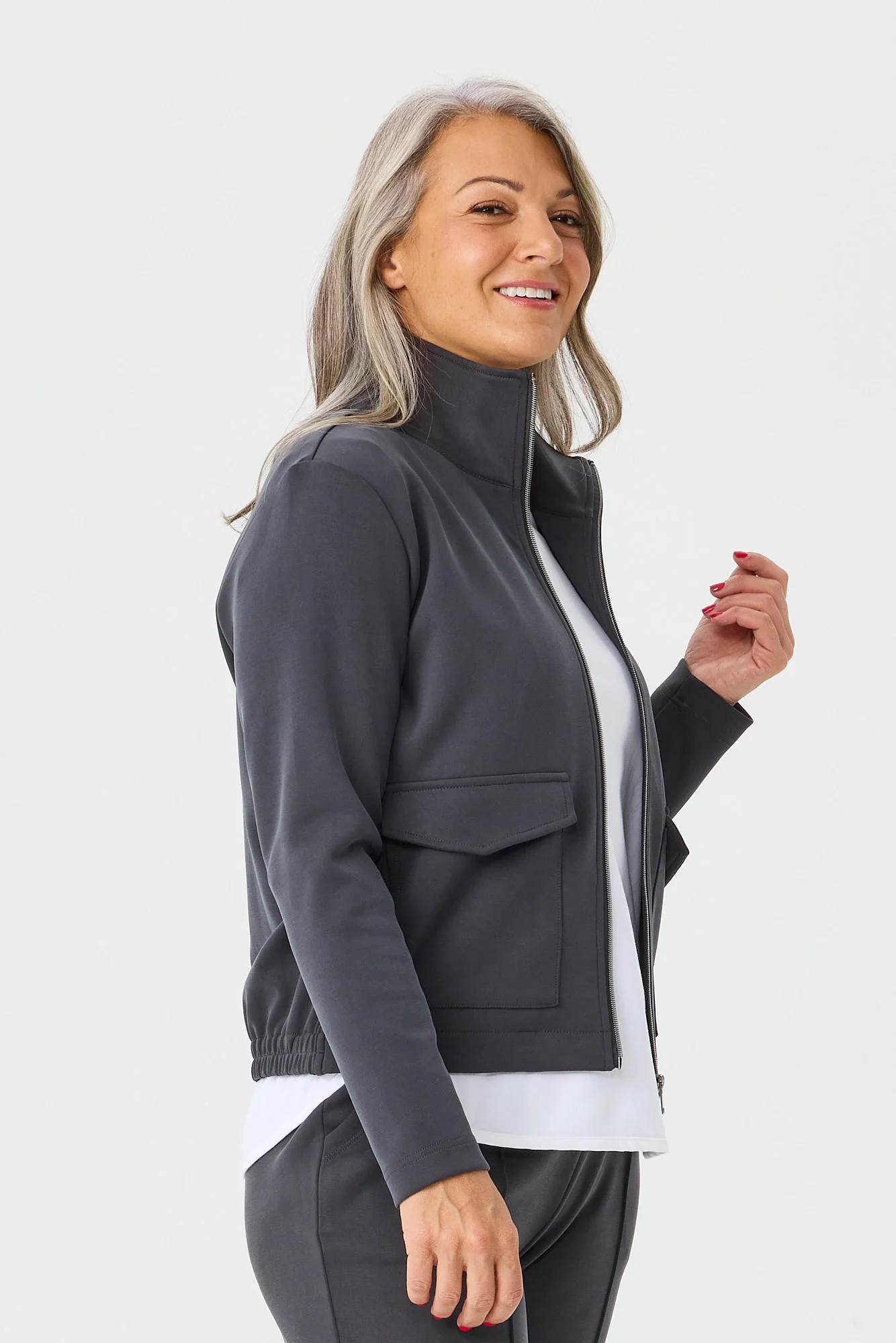 Elite Zip Up Patch Pocket Jacket - Image 4