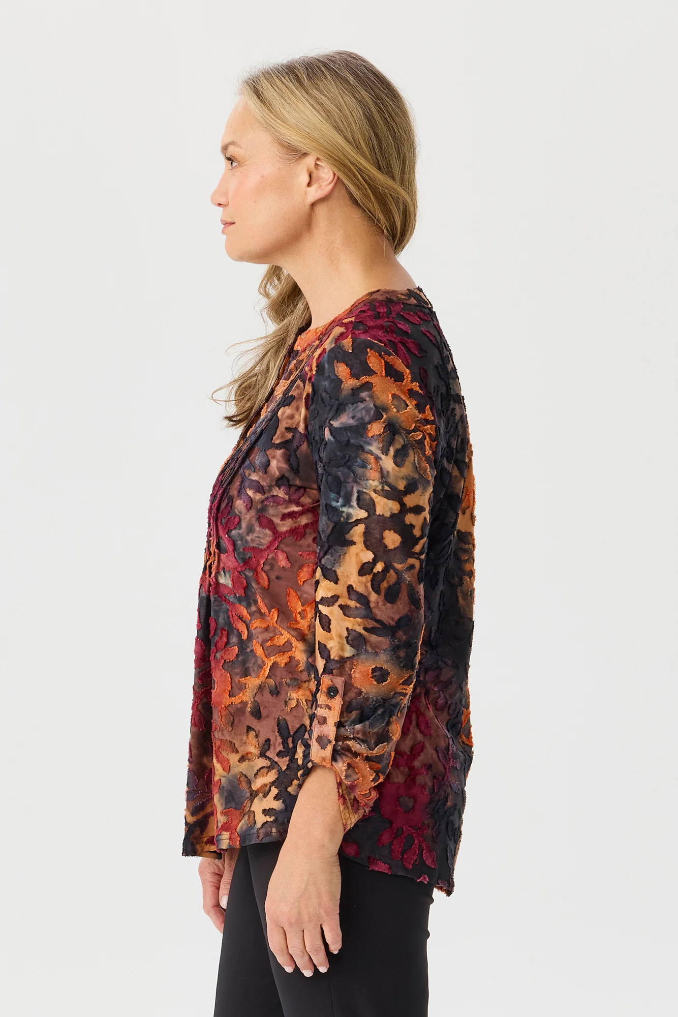 Elvira Burn Out Pleat Top - Image 4