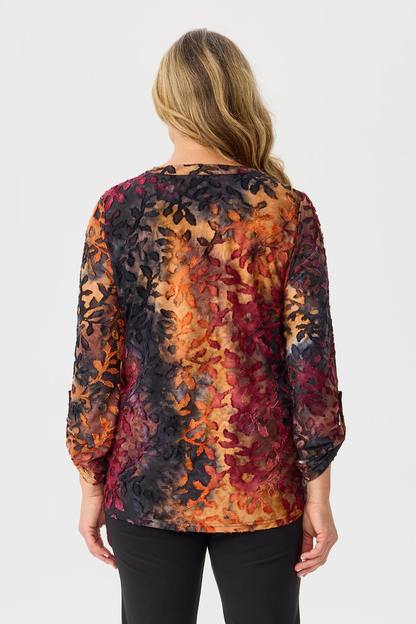 Elvira Burn Out Pleat Top - Image 5