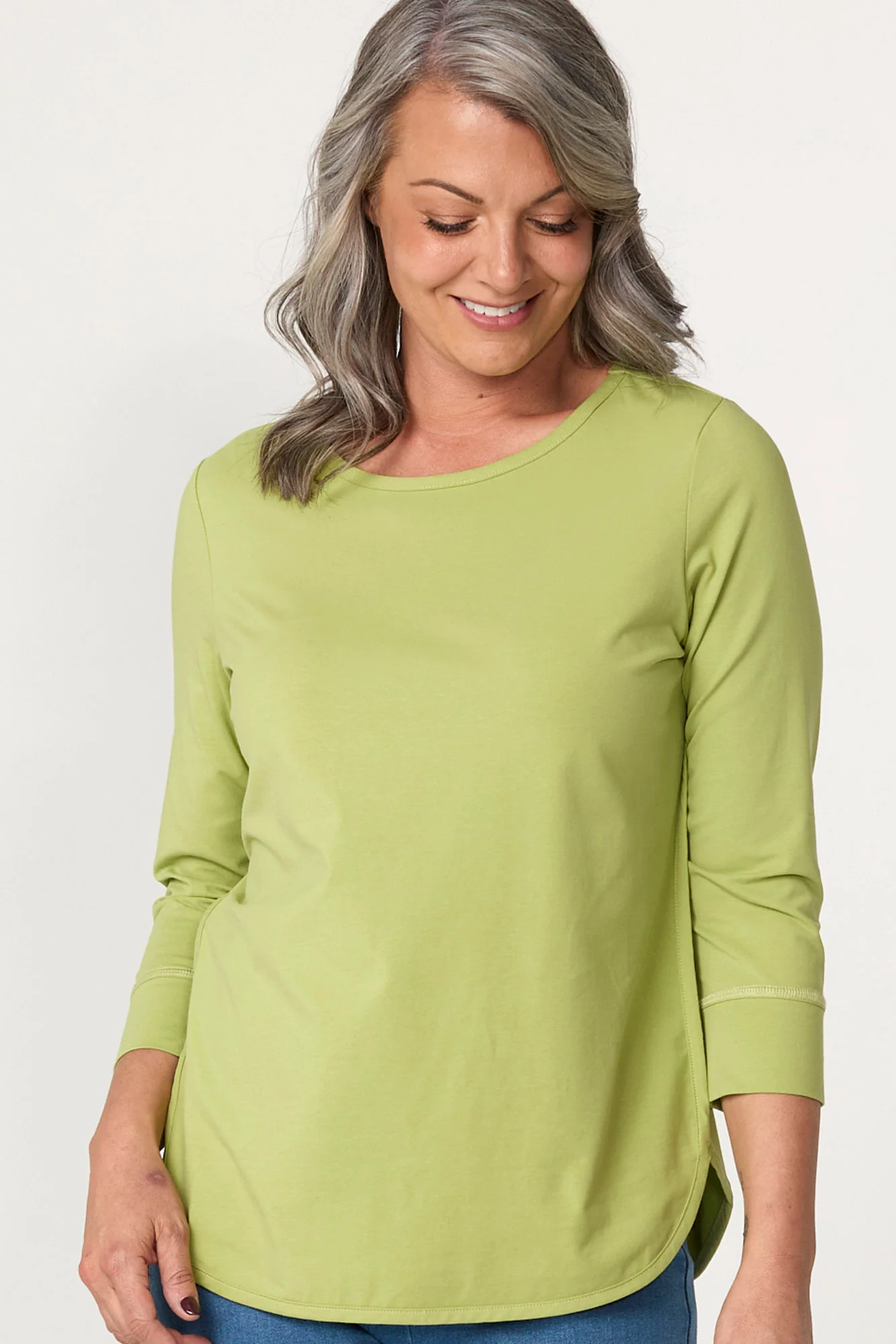 Eternity Modal/cotton 3/4 Sleeve Top - Image 3