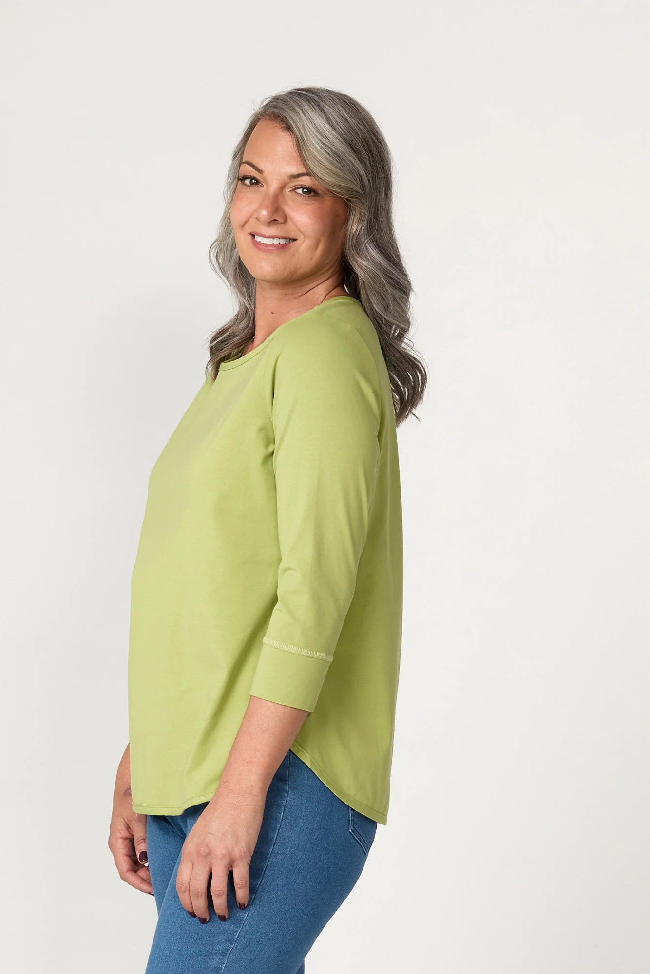 Eternity Modal/cotton 3/4 Sleeve Top - Image 4