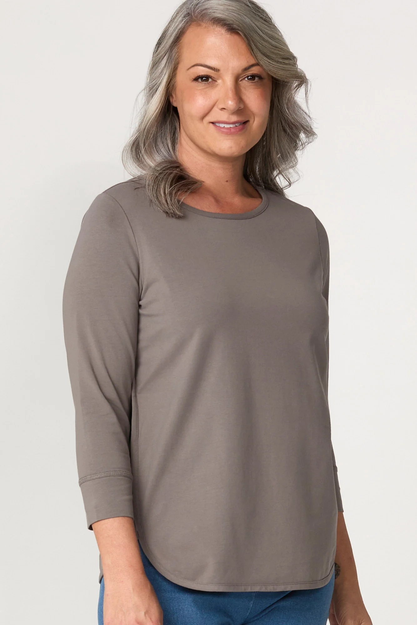 Eternity Modal/cotton 3/4 Sleeve Top - Image 3