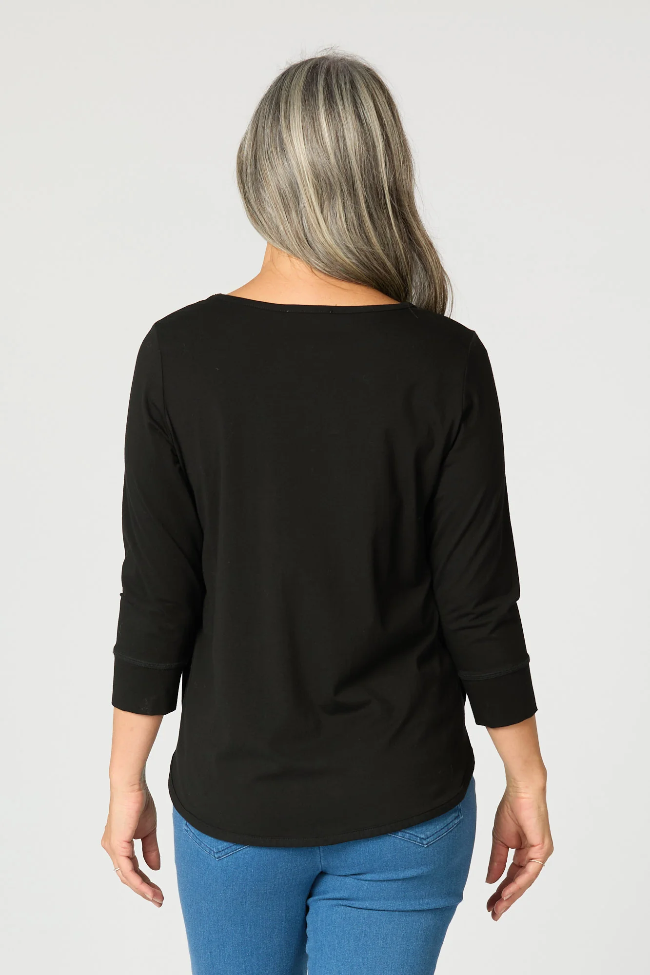 Eternity Modal/cotton 3/4 Sleeve Top - Image 4