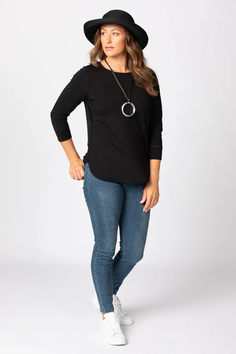 Eternity Modal/cotton 3/4 Sleeve Top - Image 5