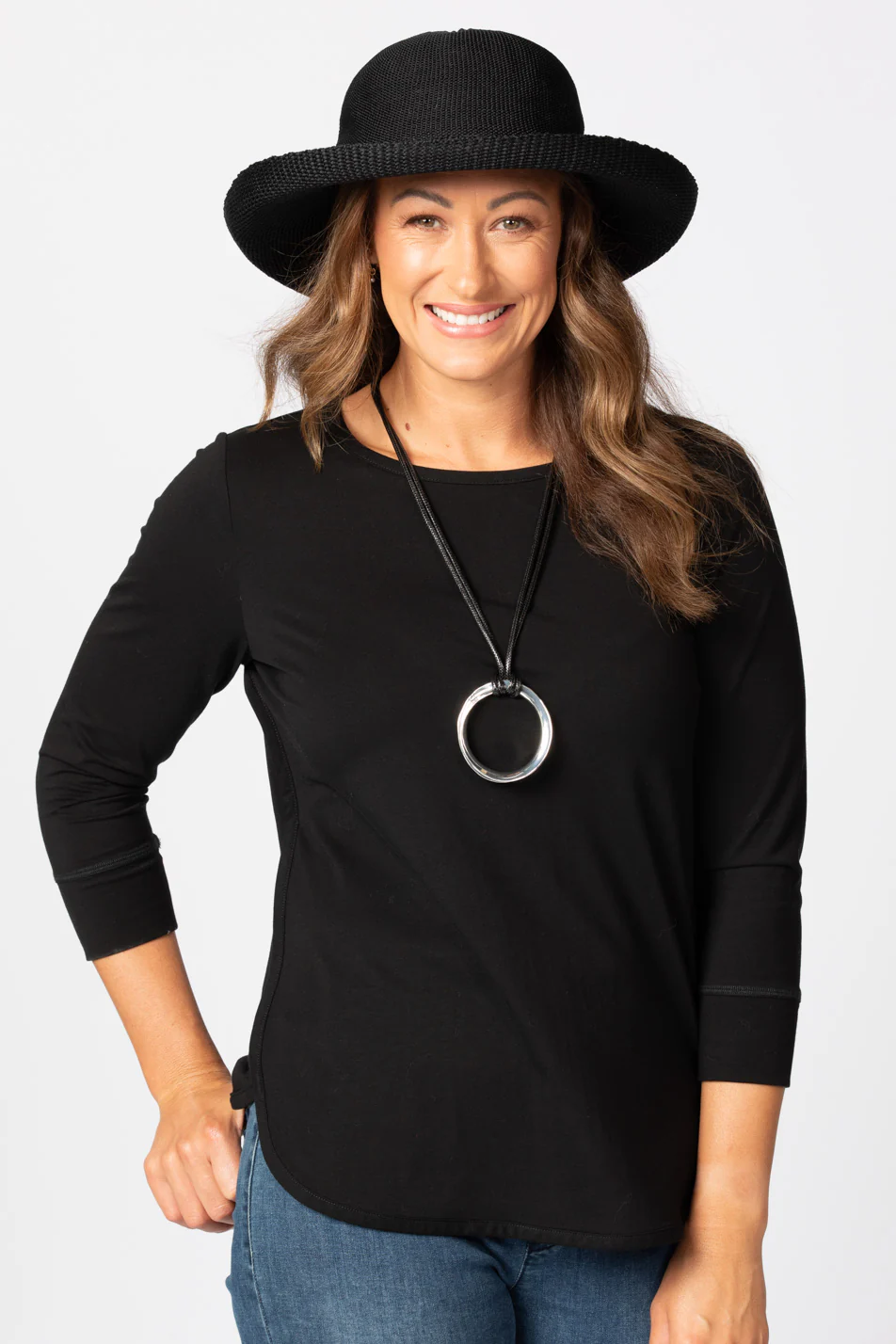 Eternity Modal/cotton 3/4 Sleeve Top - Image 8