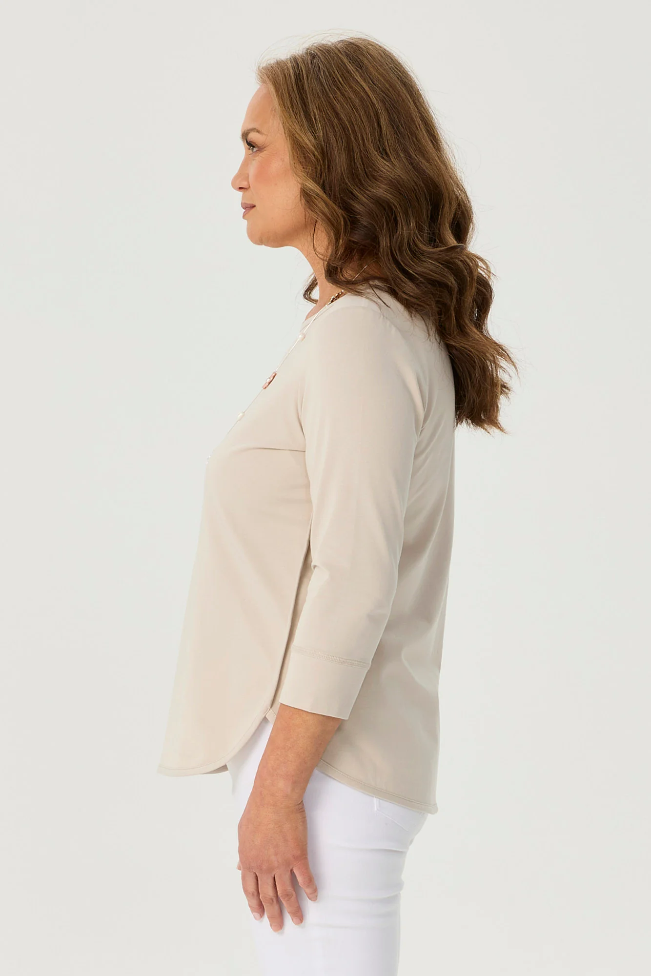 Eternity Modal/cotton 3/4 Sleeve Top - Image 5