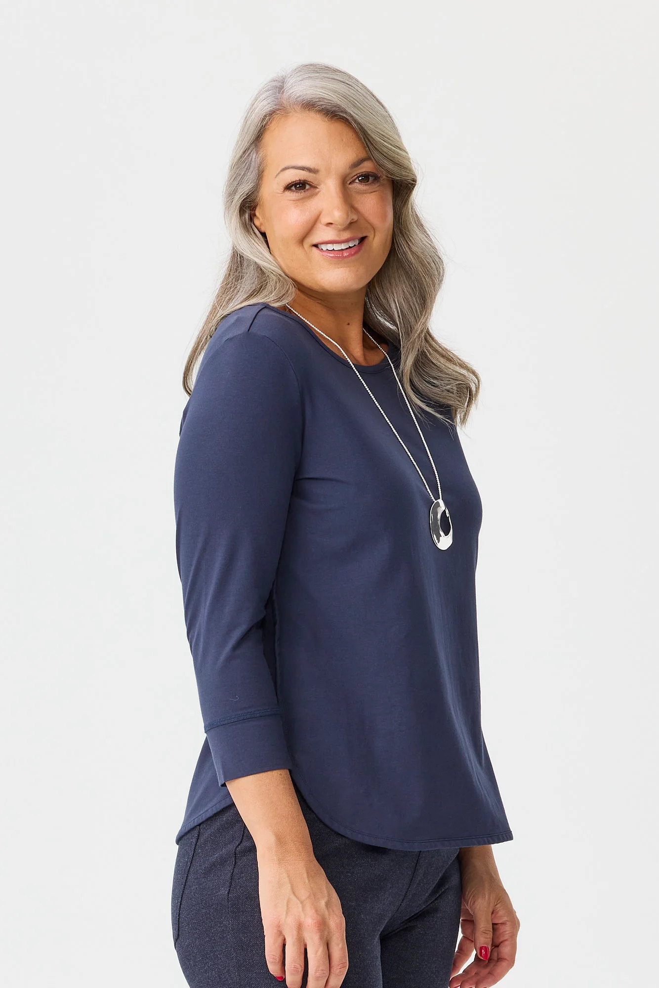 Eternity Modal/cotton 3/4 Sleeve Top - Image 4