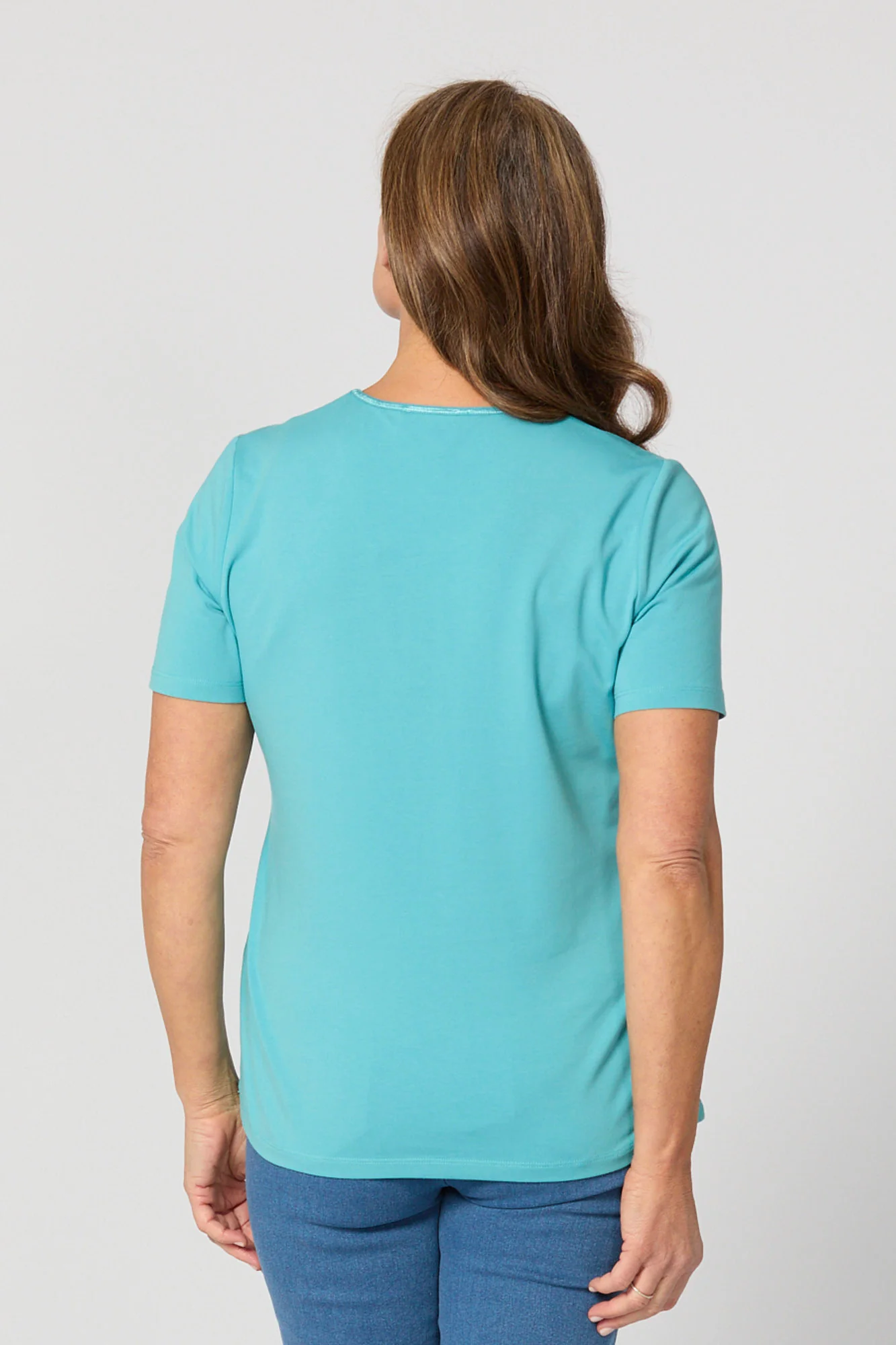 Everyday Ribbon Trim Short Sleeve Tee - Image 4
