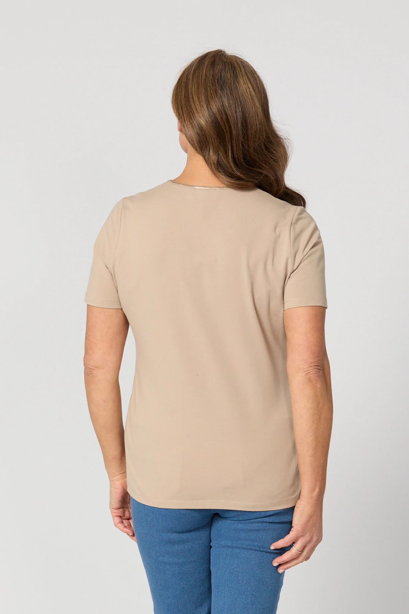 Everyday Ribbon Trim Short Sleeve Tee - Image 5