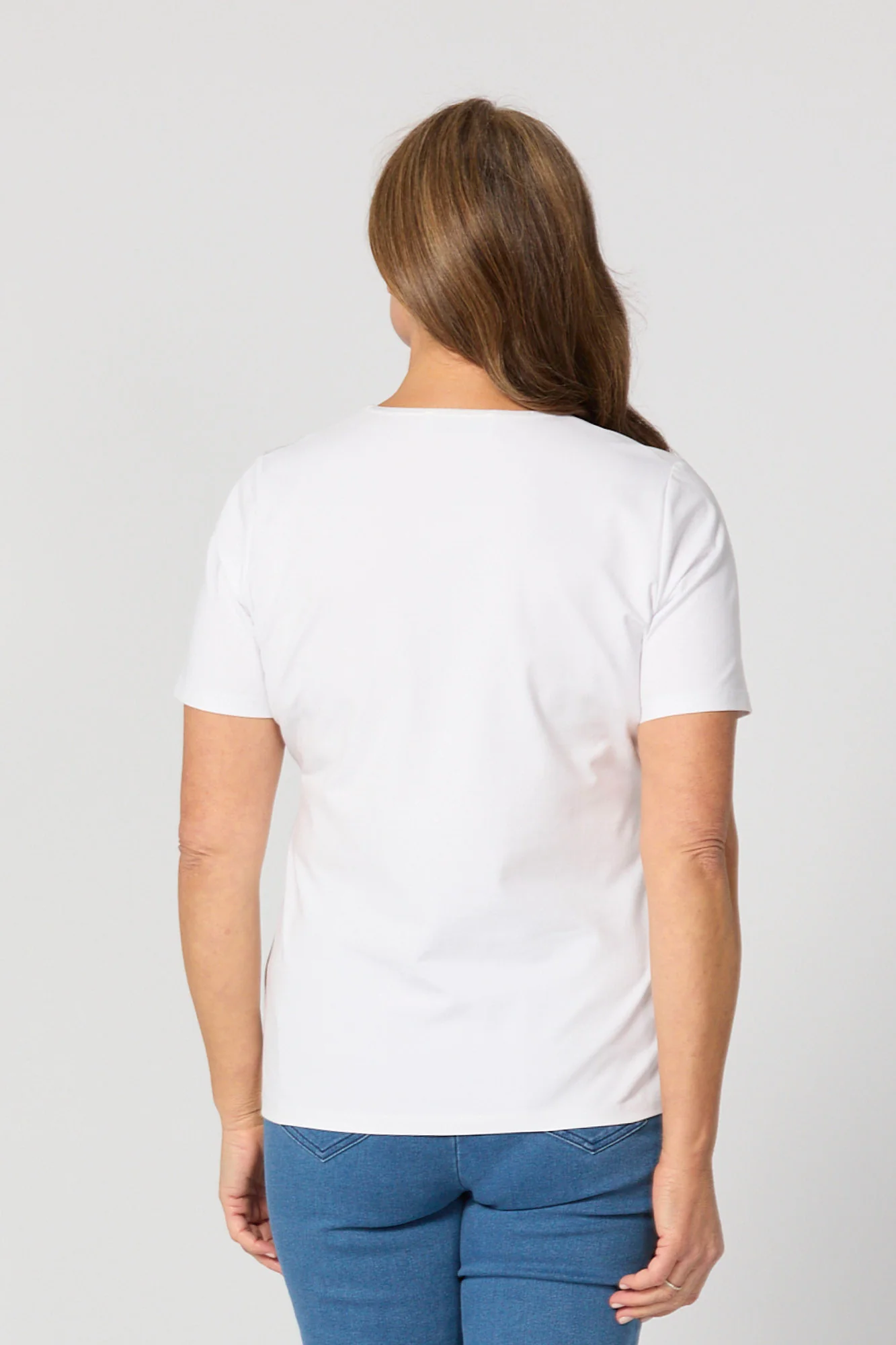 Everyday Ribbon Trim Short Sleeve Tee - Image 5