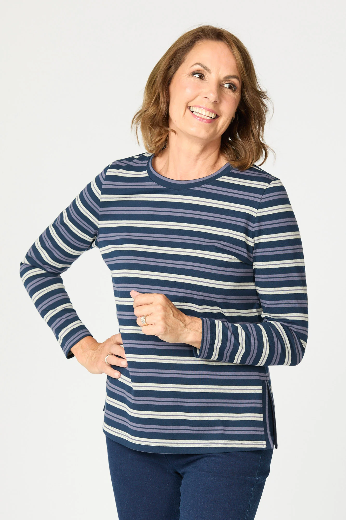 Expo Stripe Long Sleeve Top